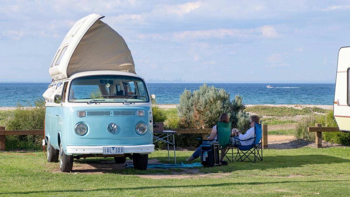 Beach front camp site