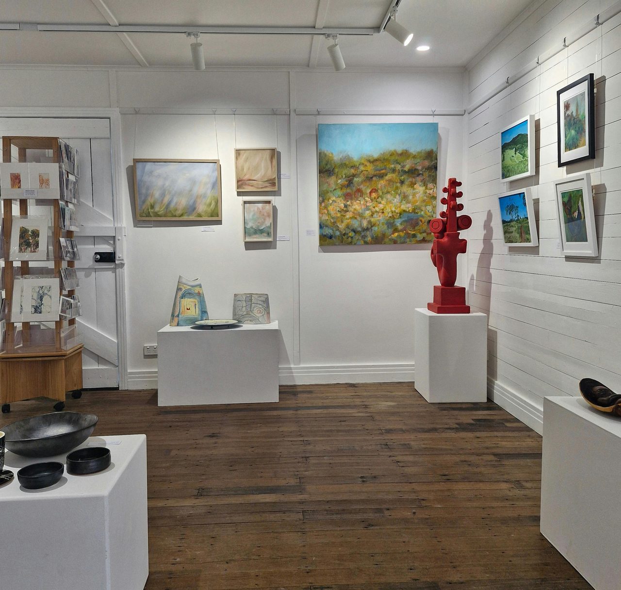 Exhibition in smaller gallery space.
