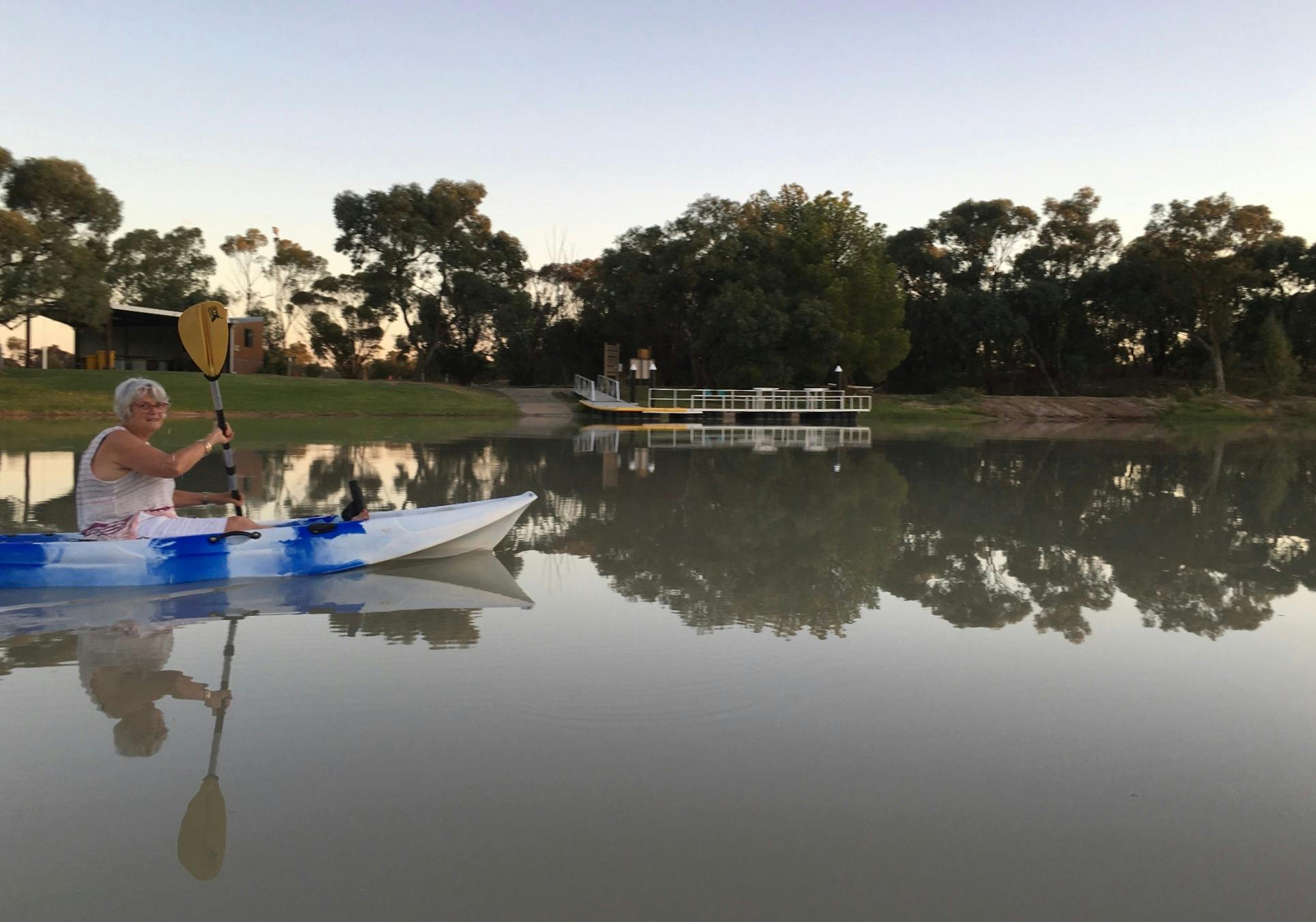 A peaceful row on the the creek
