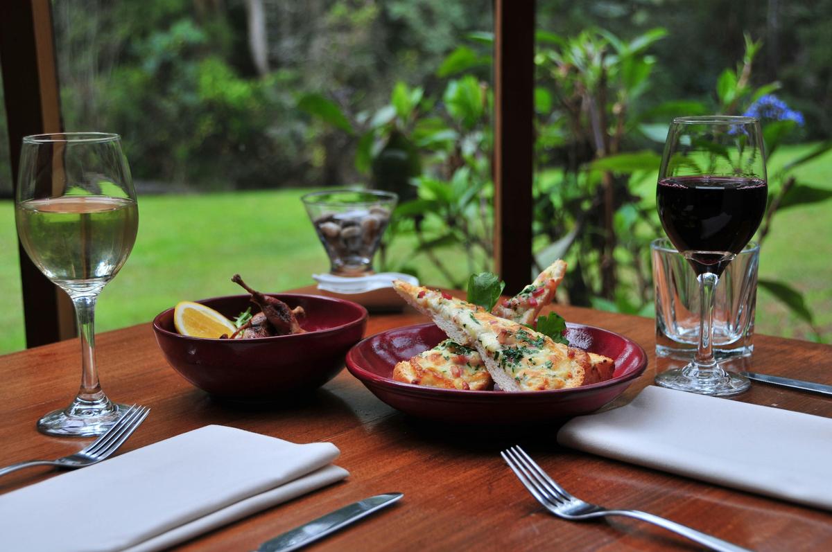 Enjoy our garden view restaurant open 7 days per week