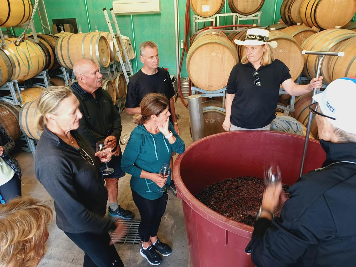 Small batch wine making  with the maker