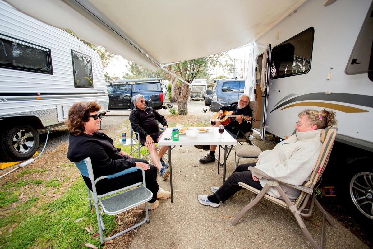 Large Powered Site for Caravan and Campervans