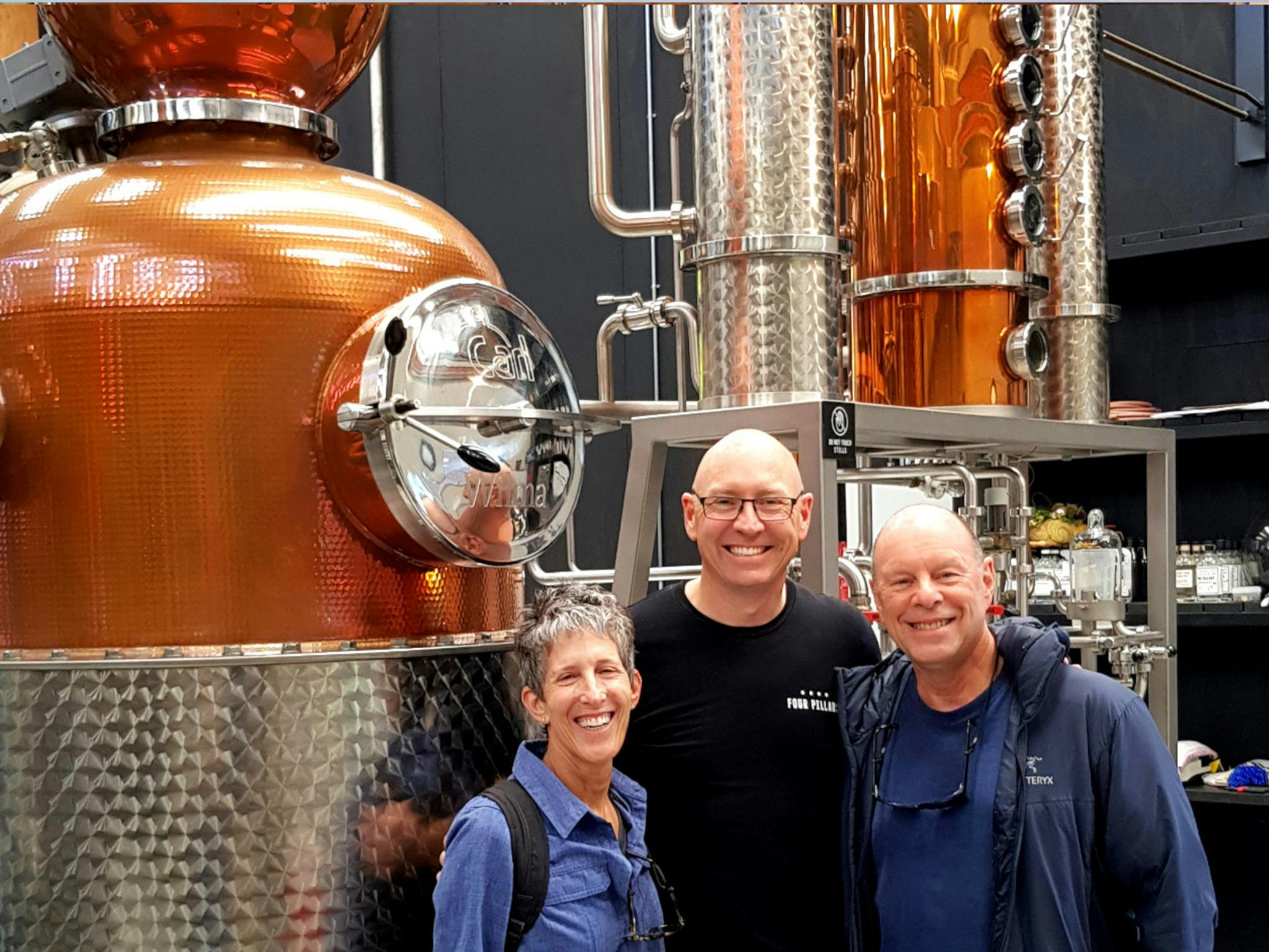 Visiting four pillars gin distillery for a tasting