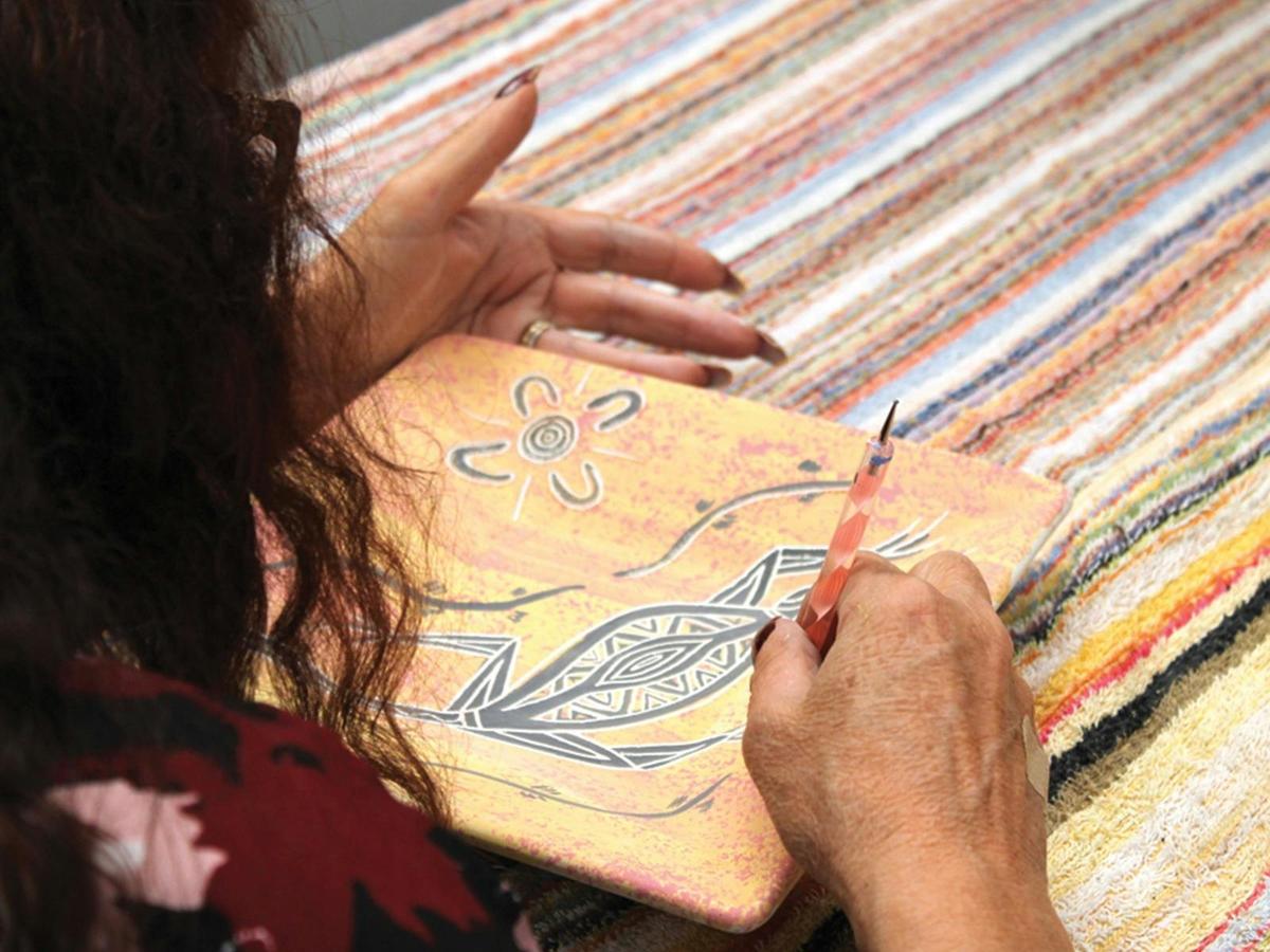 Handmade, hand-painted by indigenous artists.