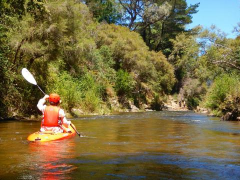 Kayaking down the Ovens River