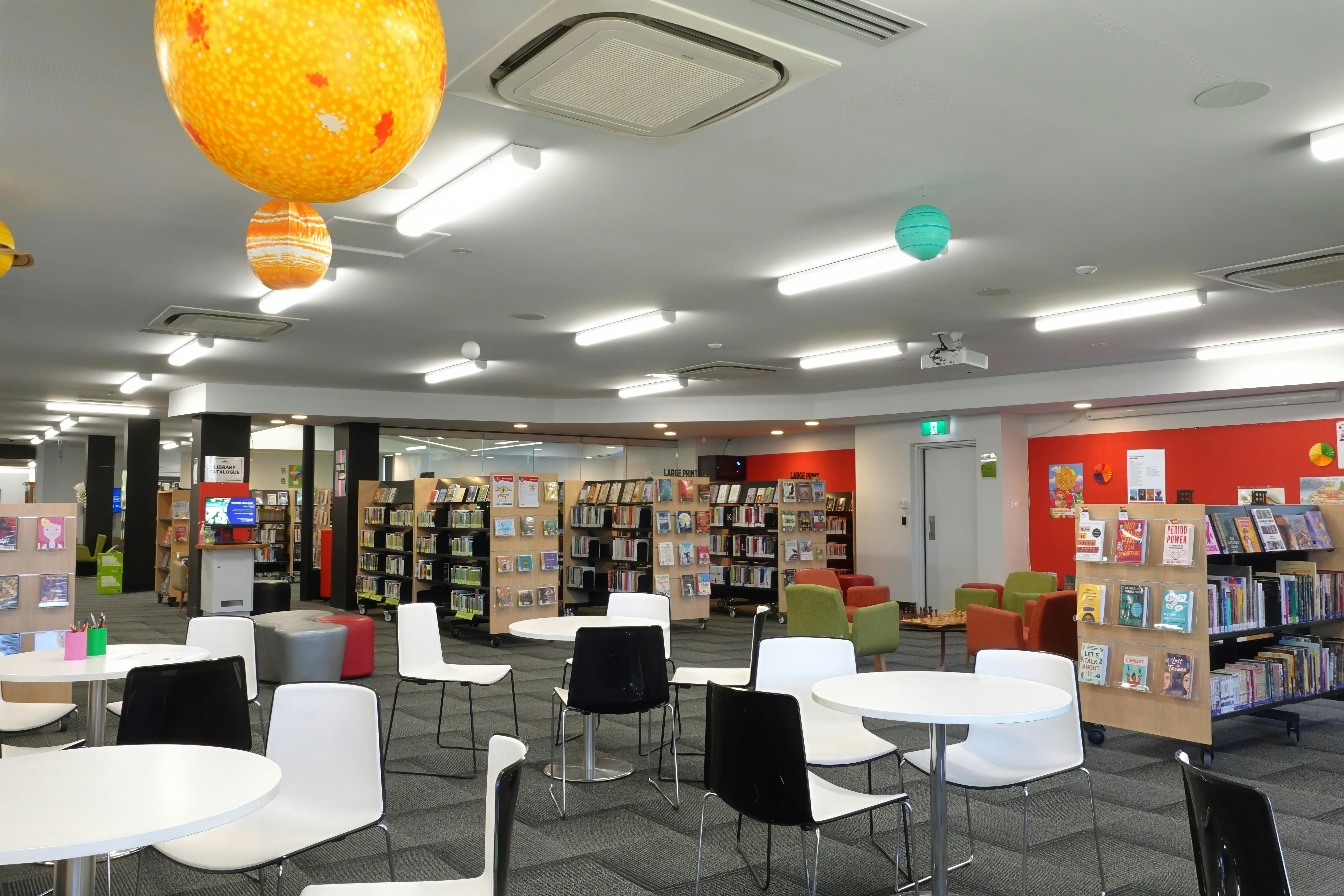 Study are of the Benalla Library