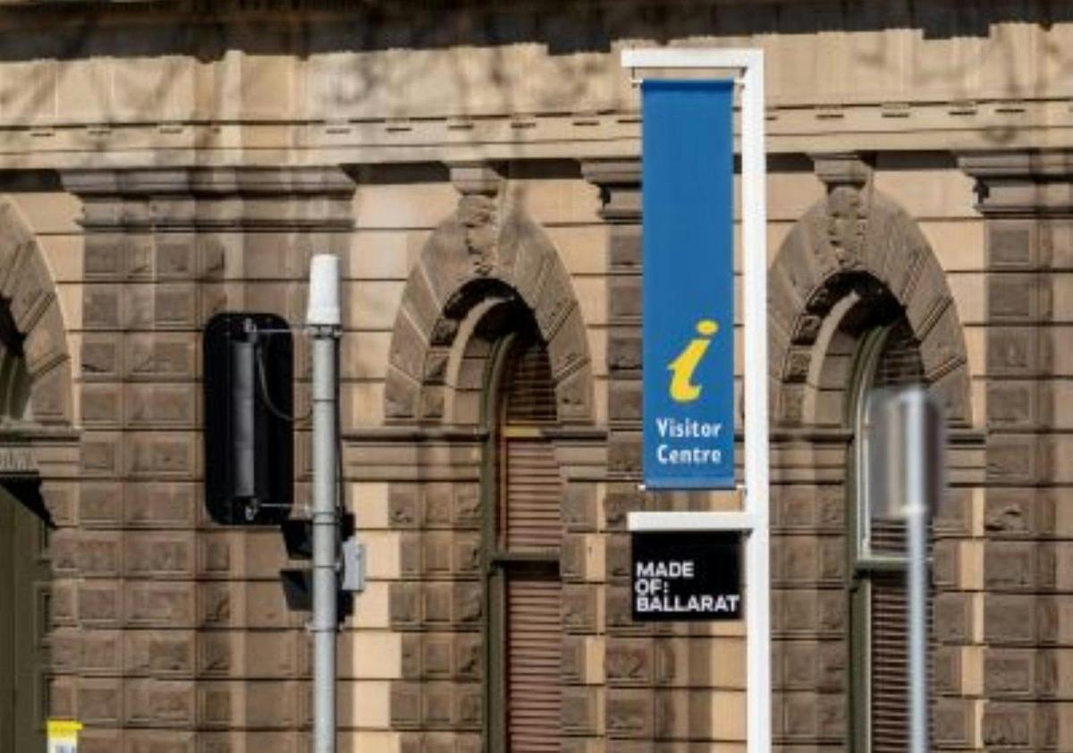Facade of Town Hall with accreditation banner