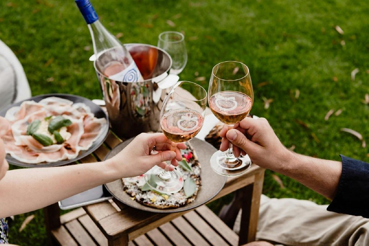 Lawn wine and nibbles