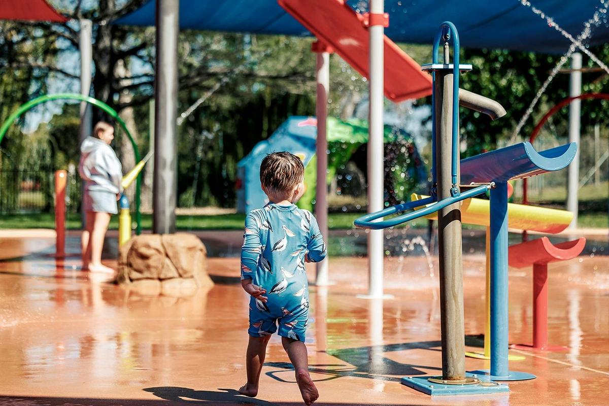 Having fun at the Benalla Splash Park