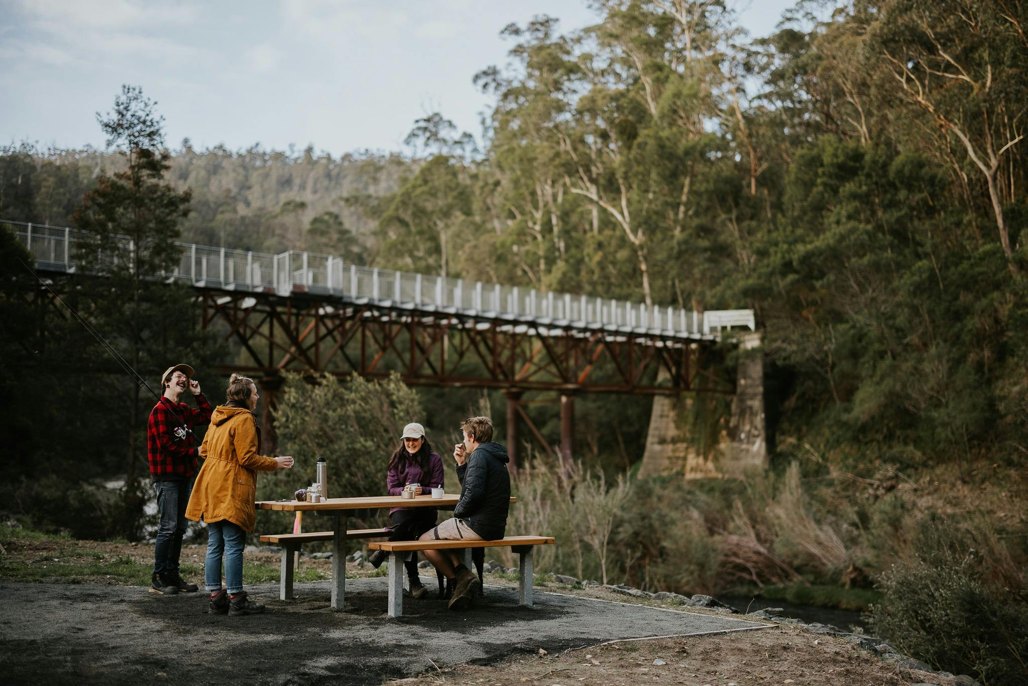 Enjoy the view of the heritage listed bridge