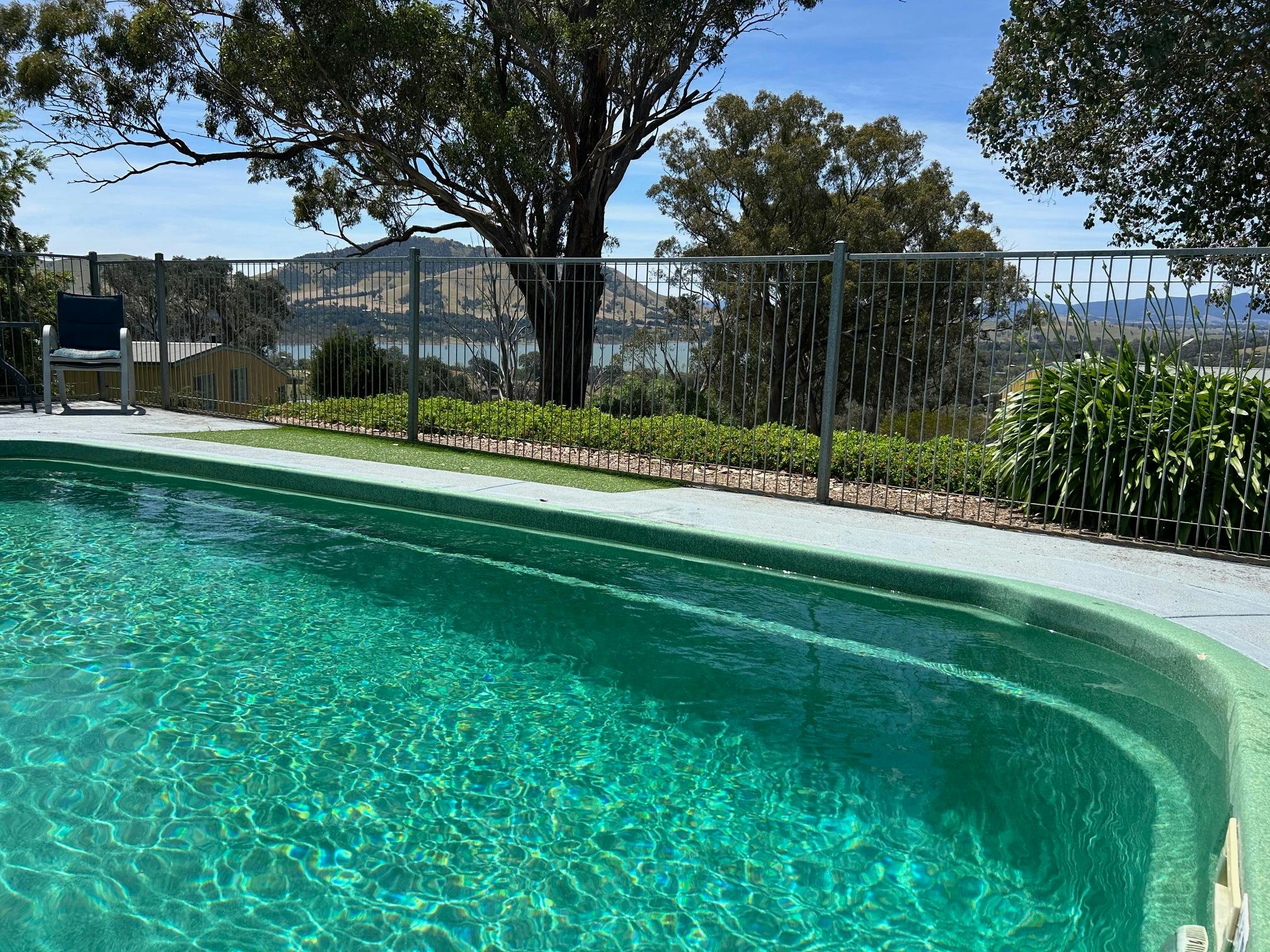 The Pool with Lake Eildon views