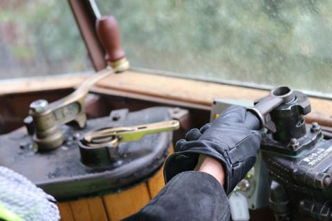 Hands on the controls