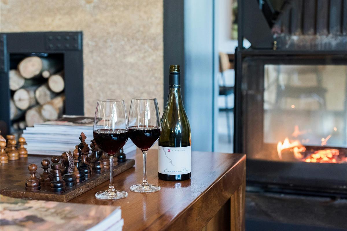 A glass or two by the fire