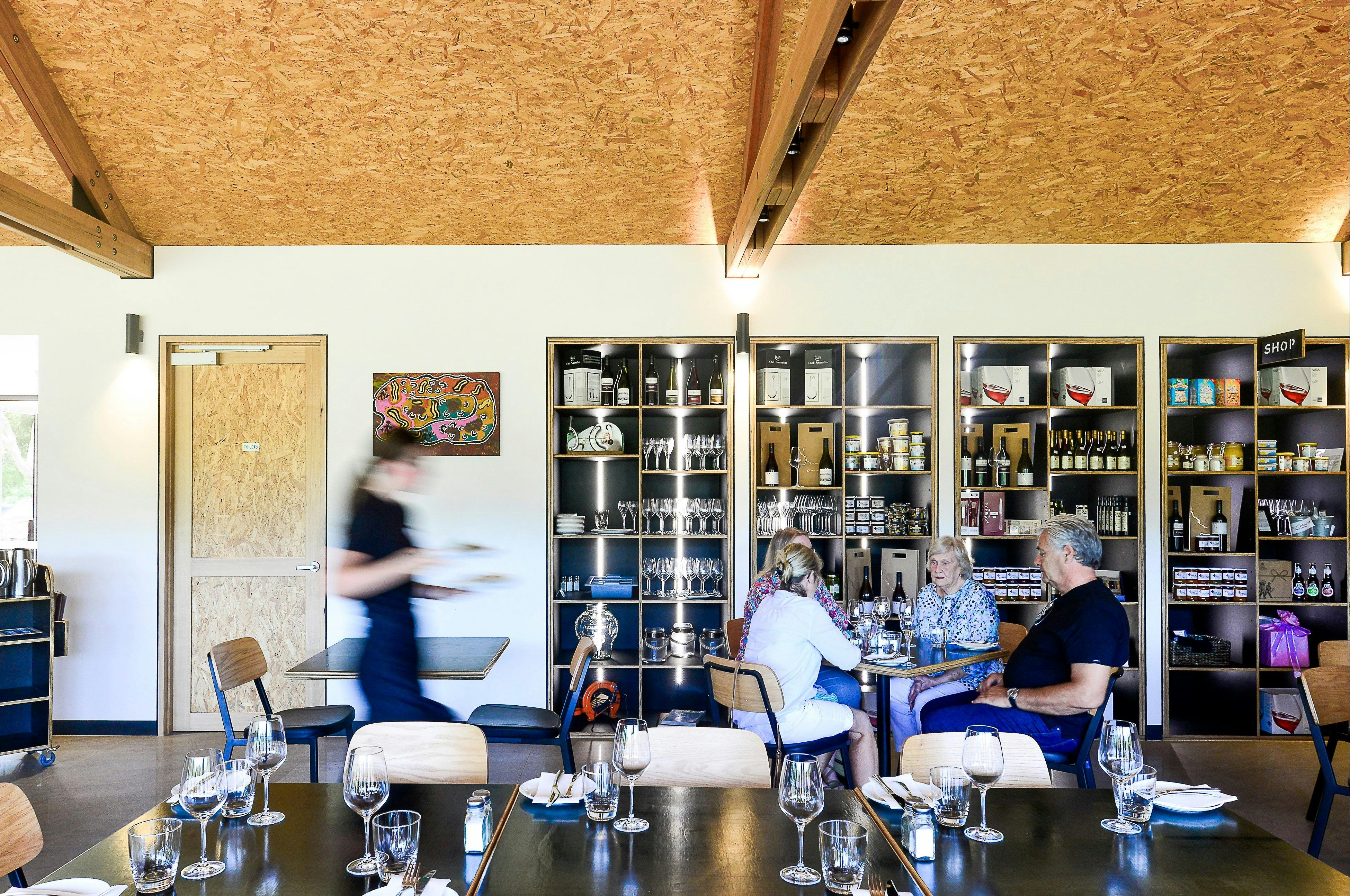 Restaurant interior and shop