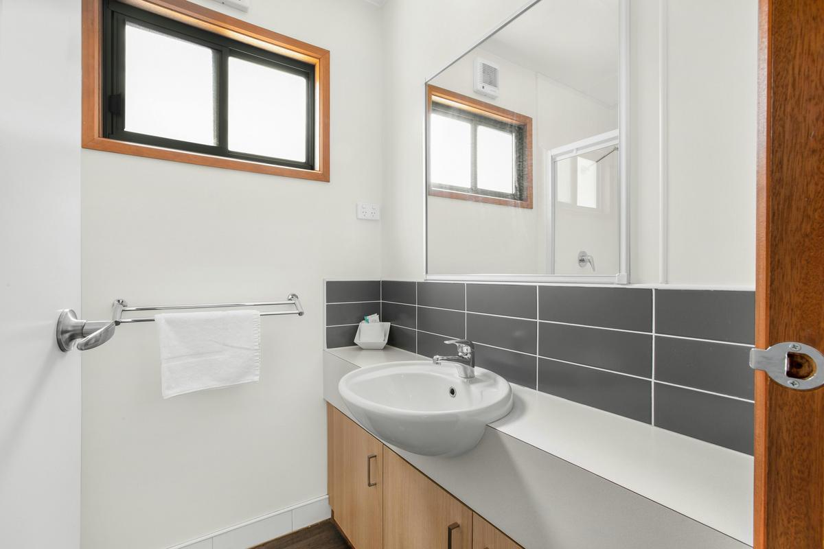 Bathroom inside the Three-Bedroom Deluxe Cabin