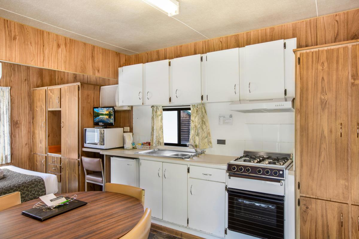 Kitchen in the Budget Park Cabin