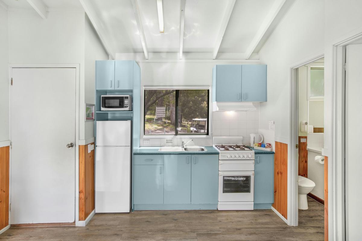 Kitchen in the Couples Spa Cabin