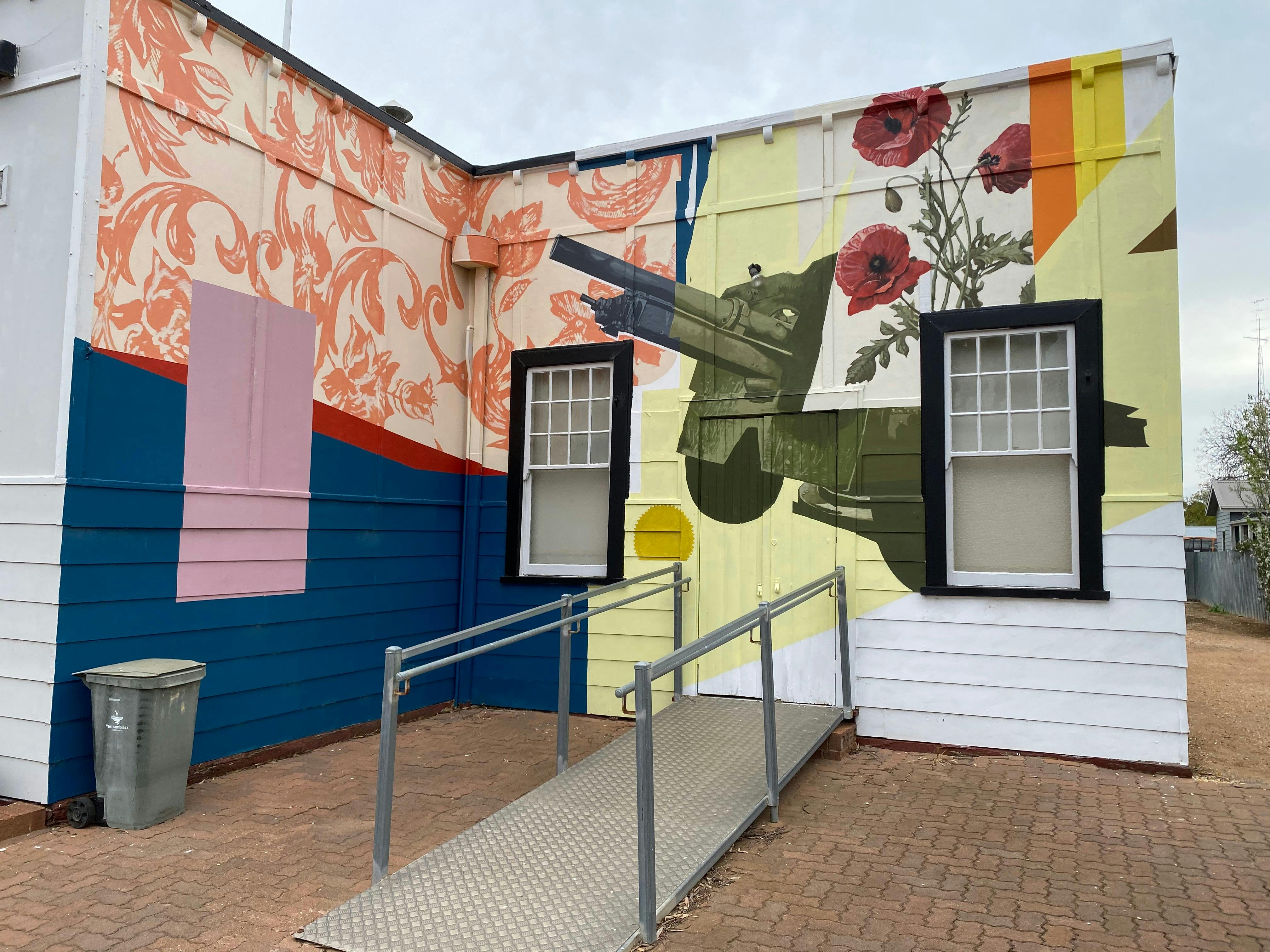 Corner of Memorial Hall depicting the RSL memoryhe