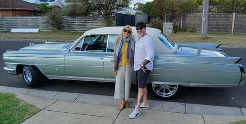 Carol and her husband in "The Pres"