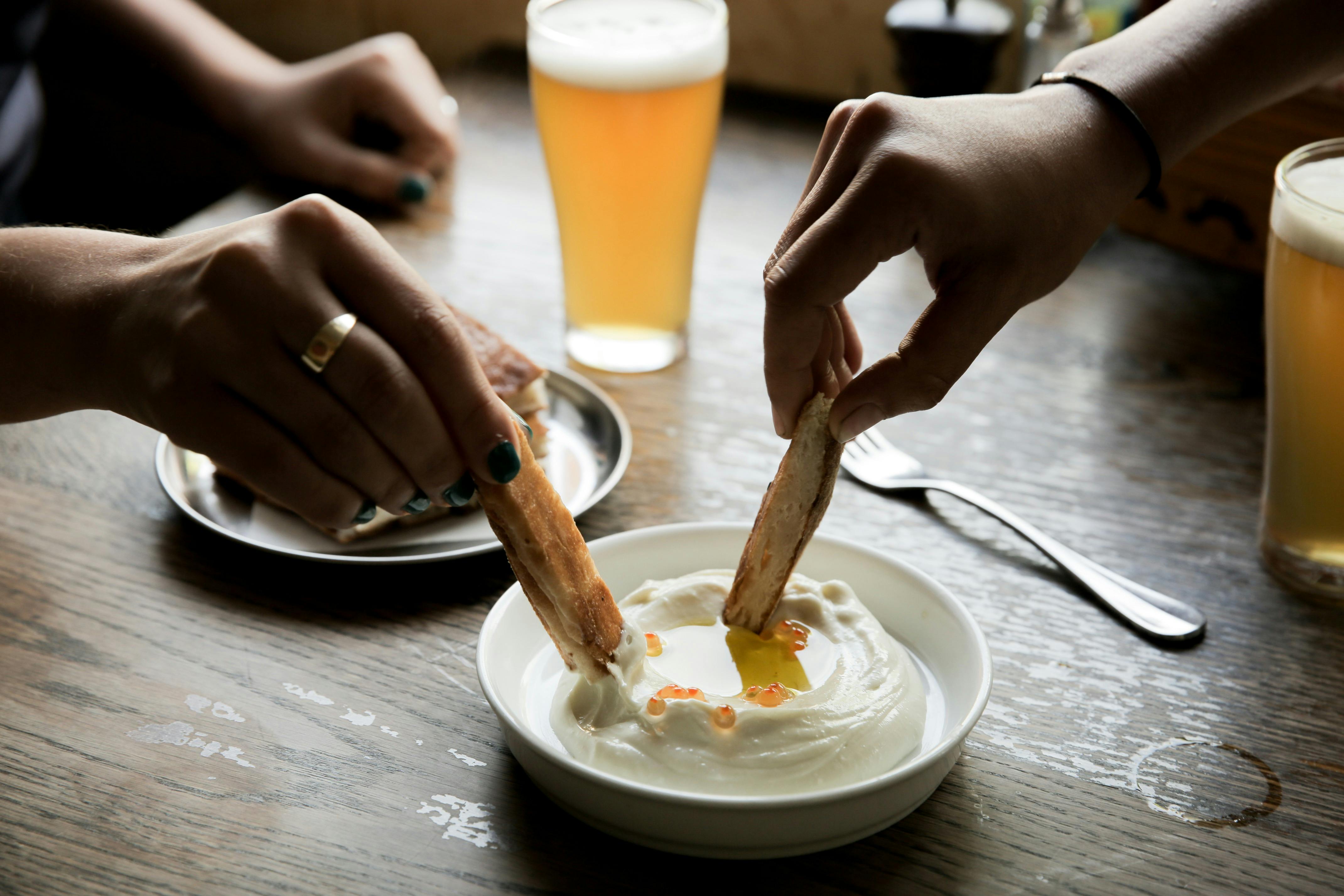Bar snacks: Whipped Cod Roe