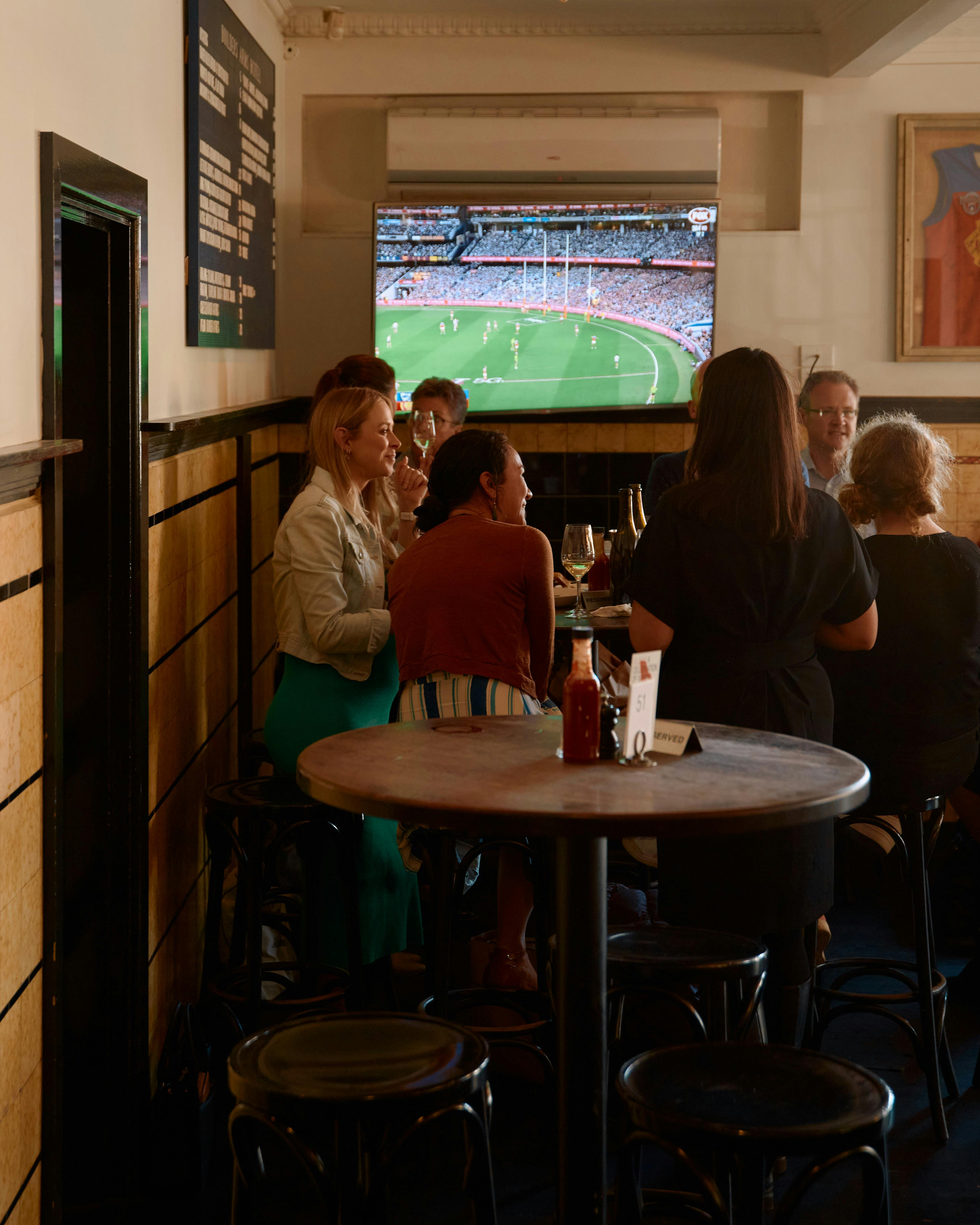 Footy in the Public Bar