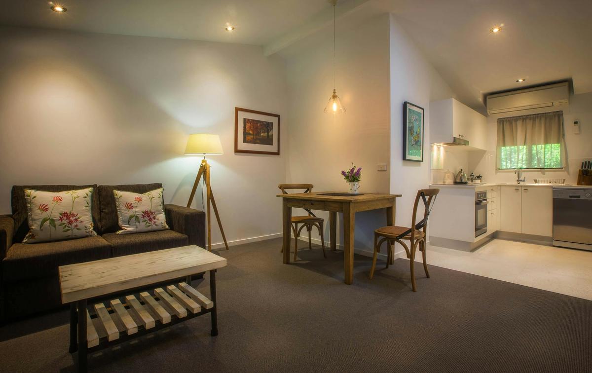 Living Area and Kitchen