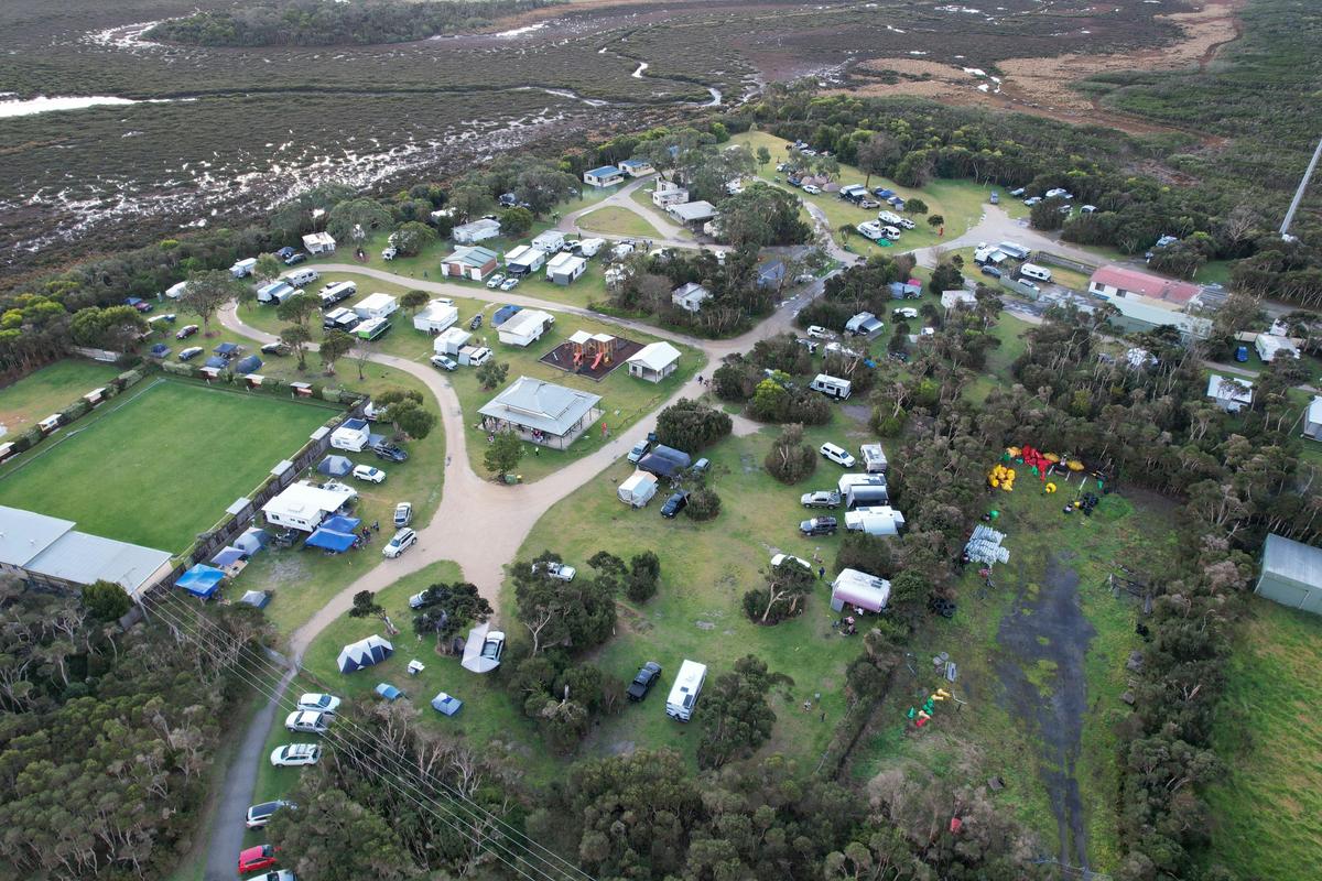 BIG4 Long Jetty Caravan Park birds eyeview