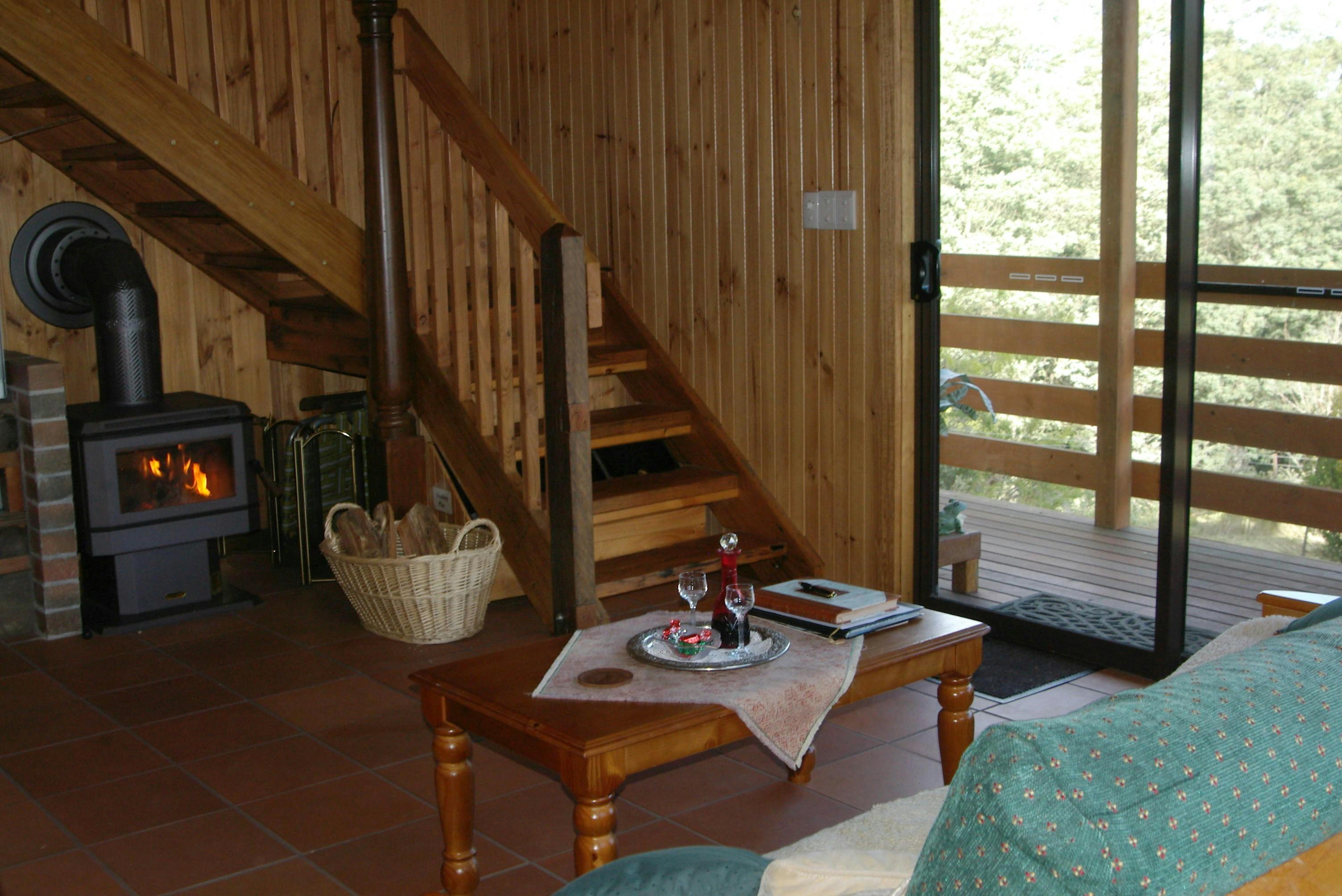 Enjoy the warmth of a fire on a cold day