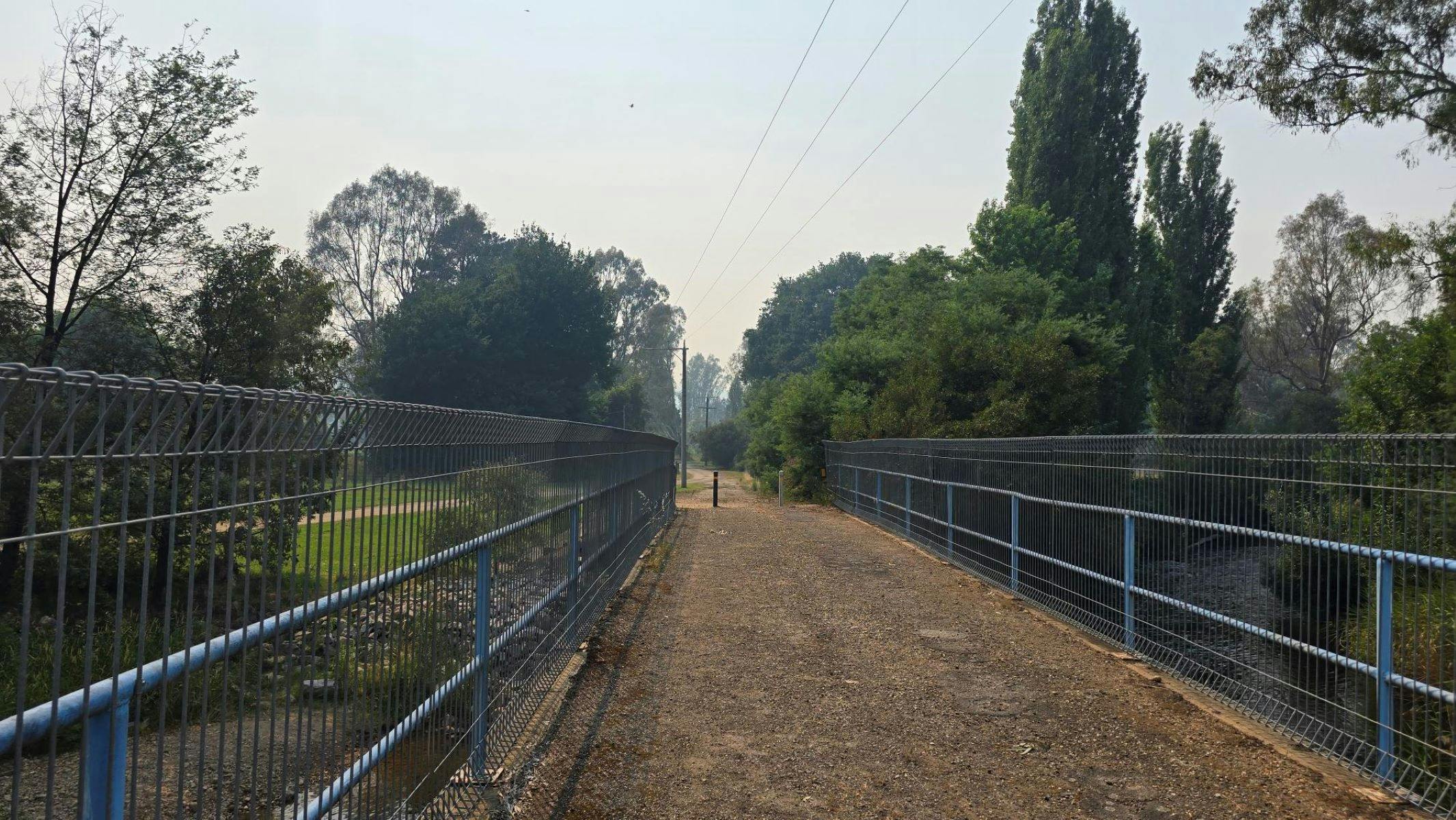 Bridge over King River at Cheshunt Reserve