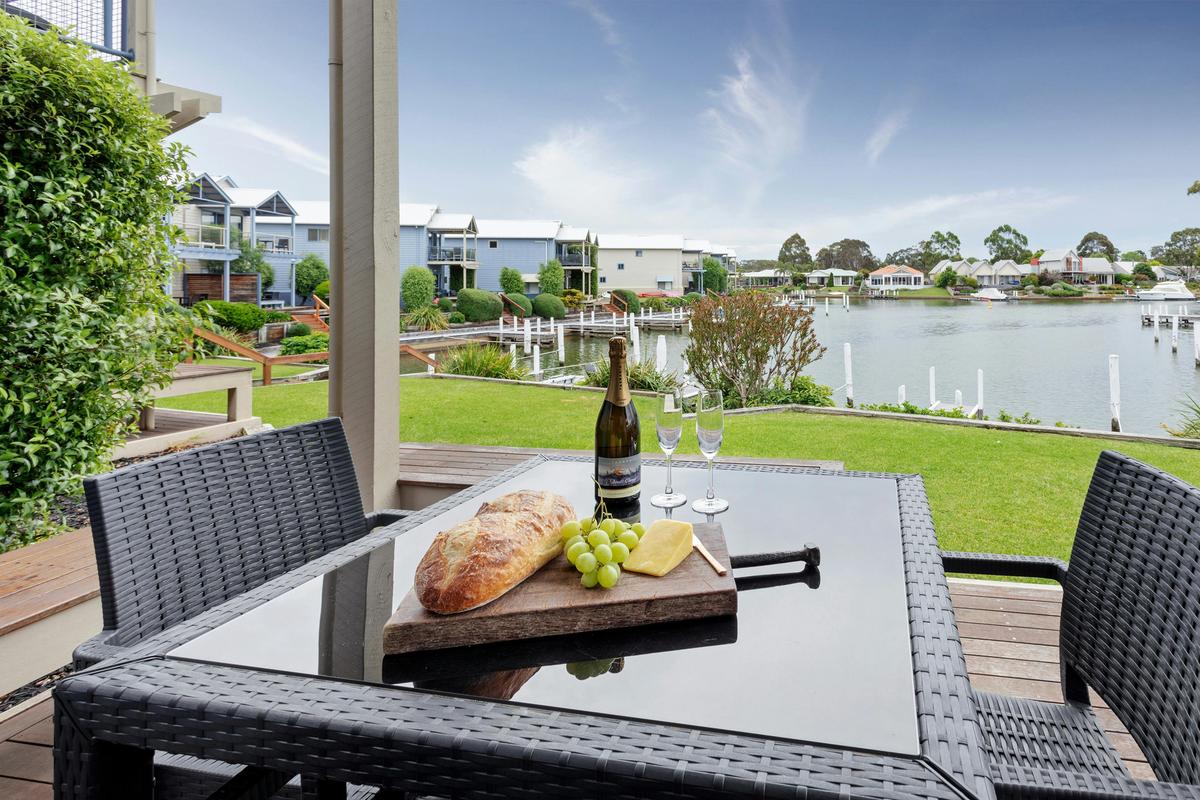 Captains Cove waterfront deck