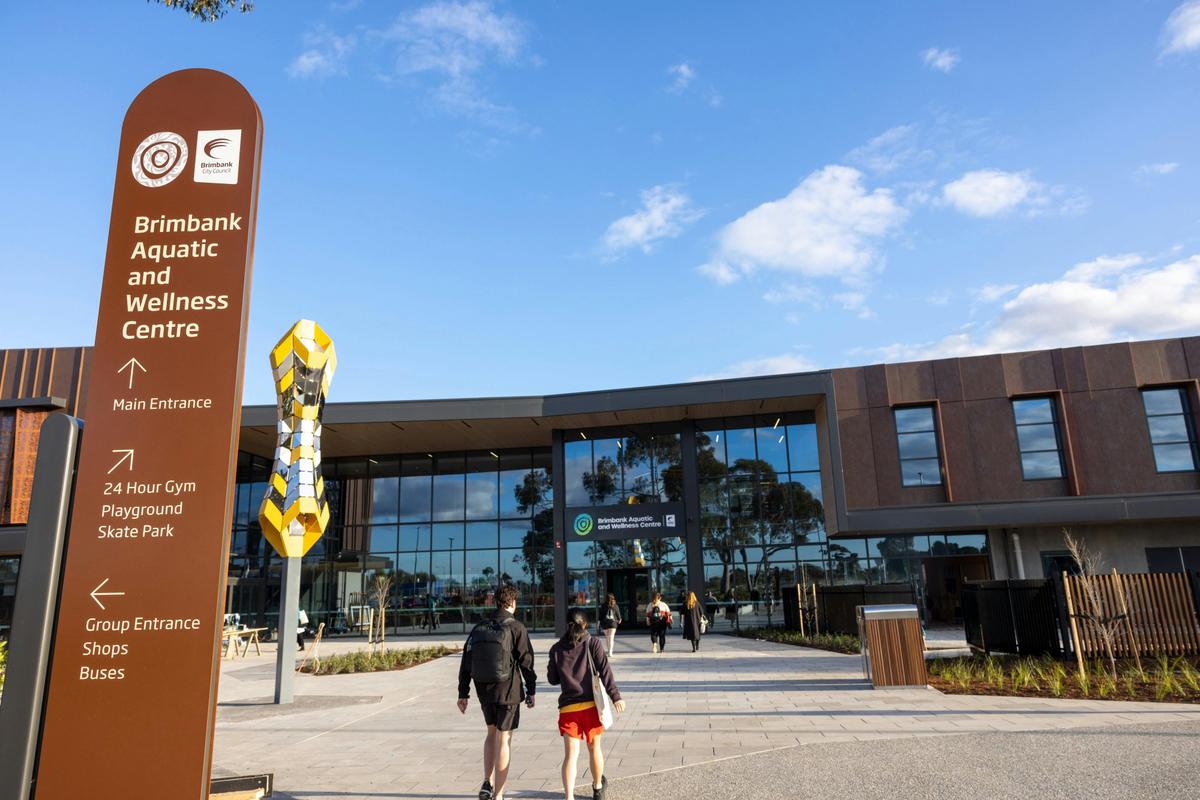 Brimbank Aquatic and Wellness Centre entry