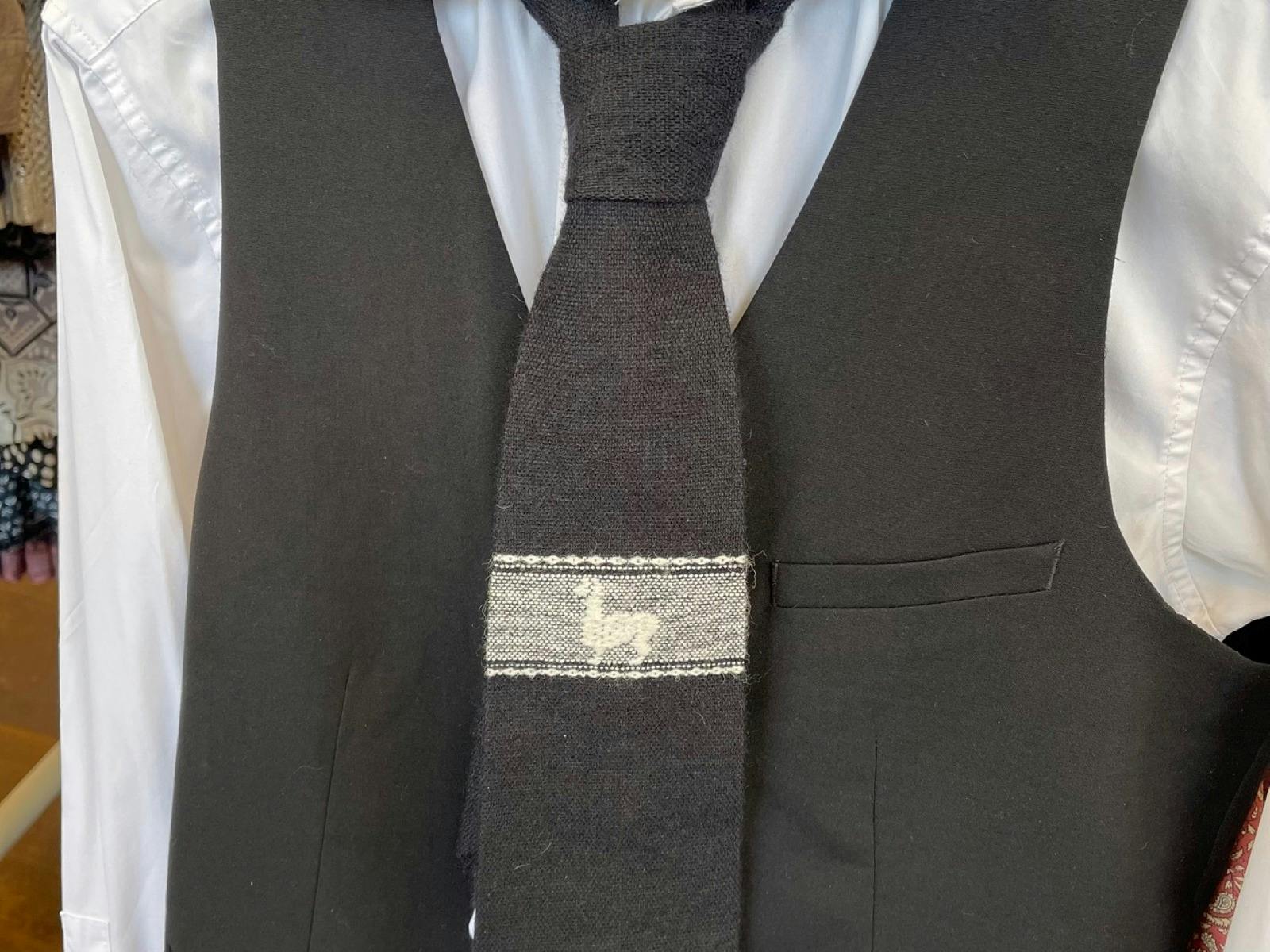 Mannequin wearing shirt, tie and vest