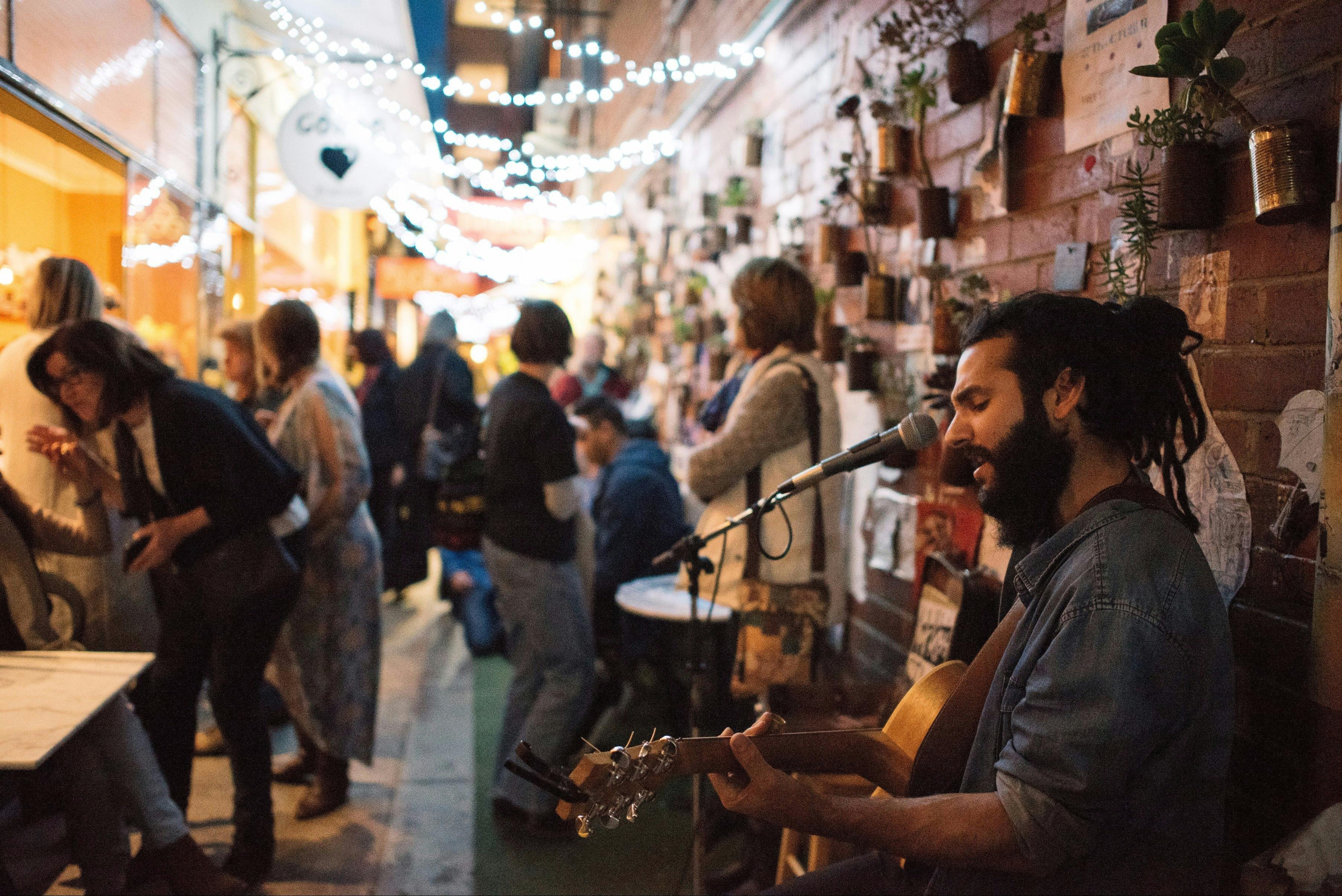 Chancery Lane during Bendigo Blues and Roots Festival