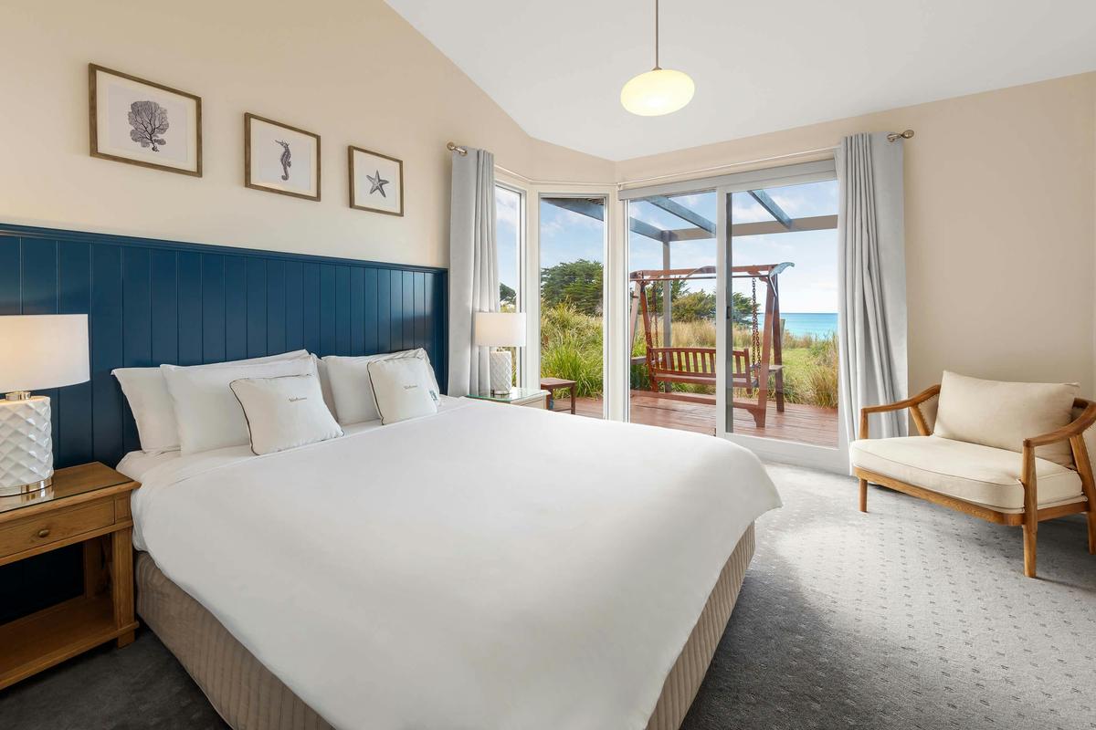 Garden Villa bedroom partial ocean views