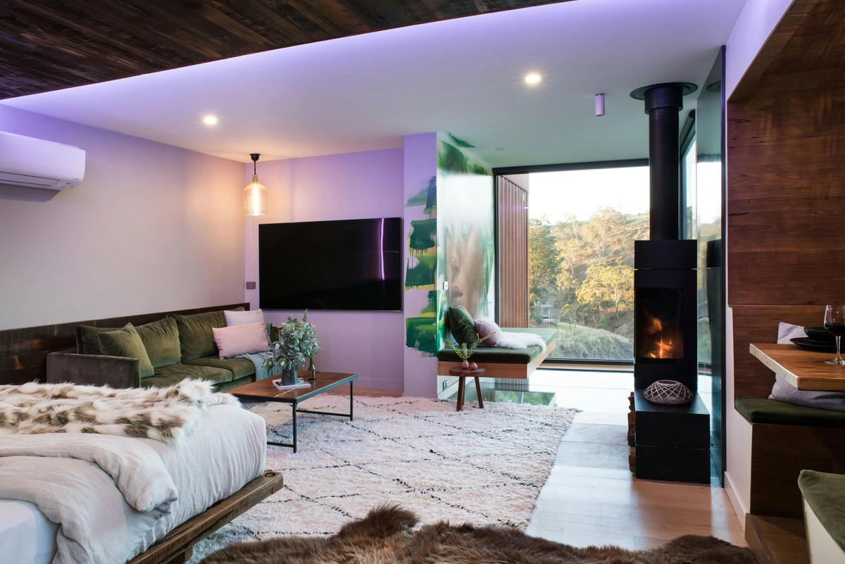 Gorgeous hotel room that exudes luxury