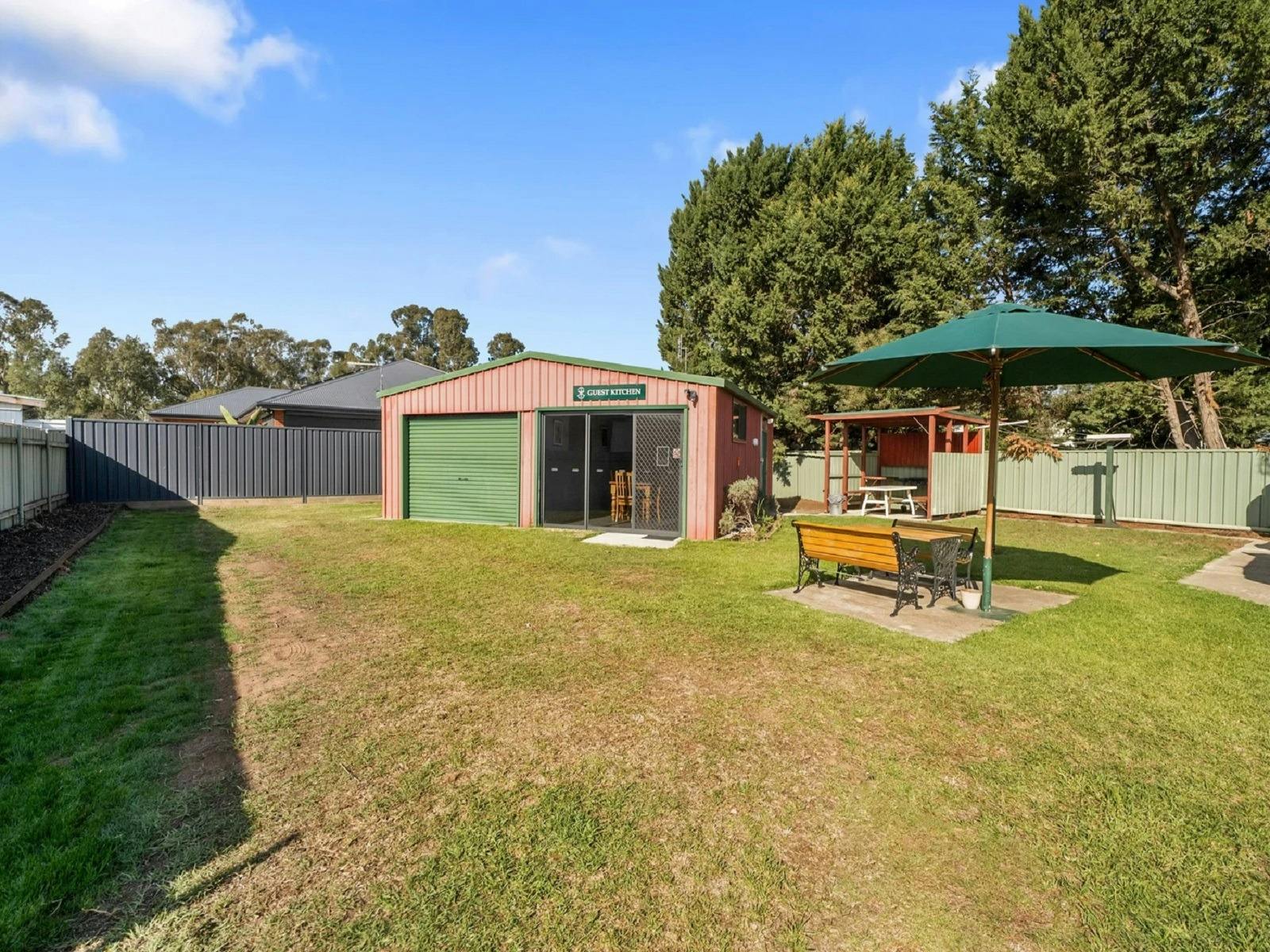 CAMP KITCHEN AND BBQ AREA