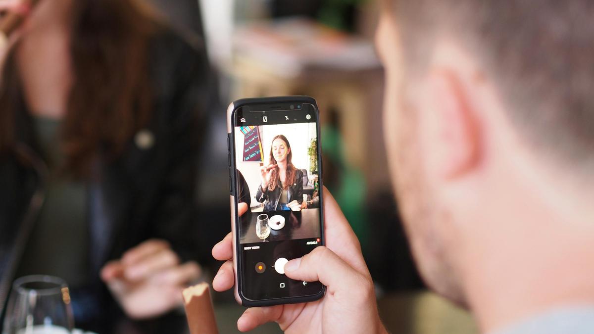 Enjoying the chocolate cigar experience