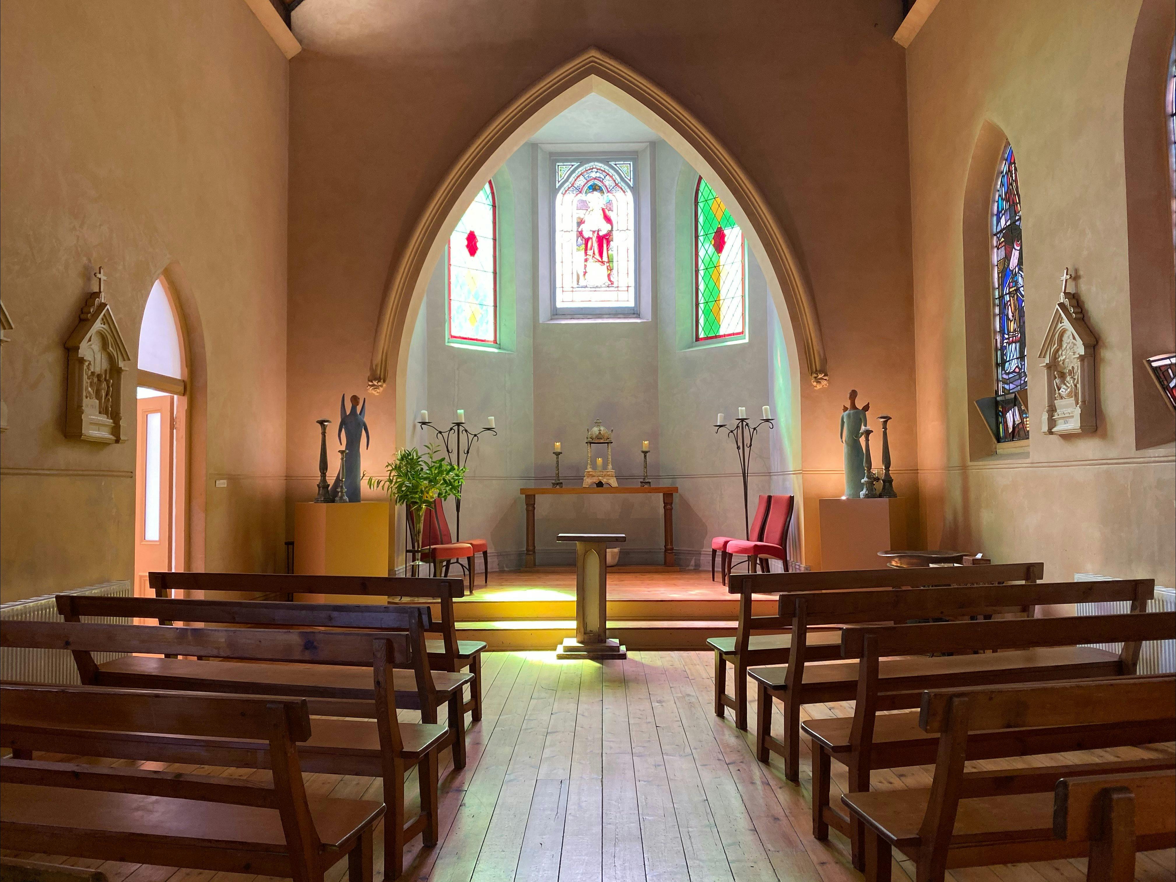 photo of inside of chapel