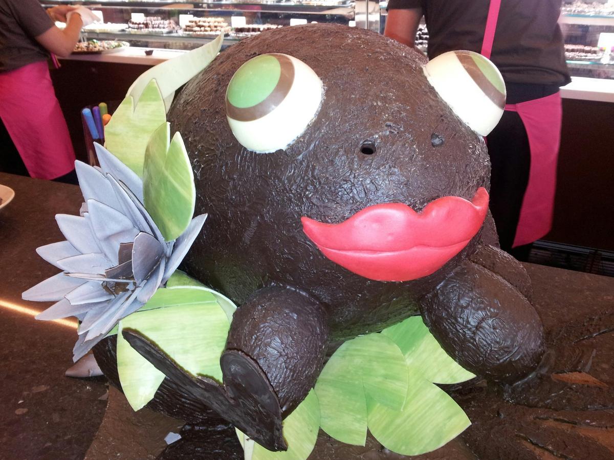 A chocolate character at the Yarra Valley Choclaterie and Ice Creamery!