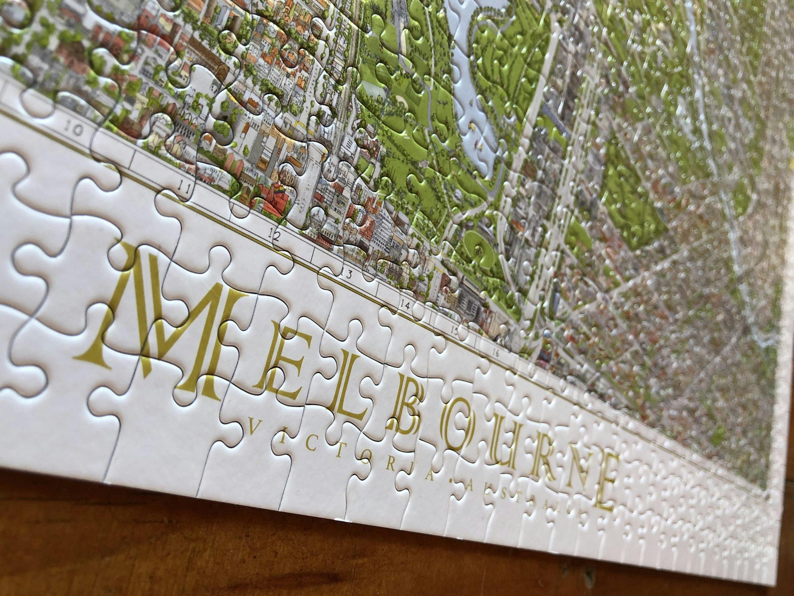 The Melbourne Map 1000 Piece Jigsaw Puzzle