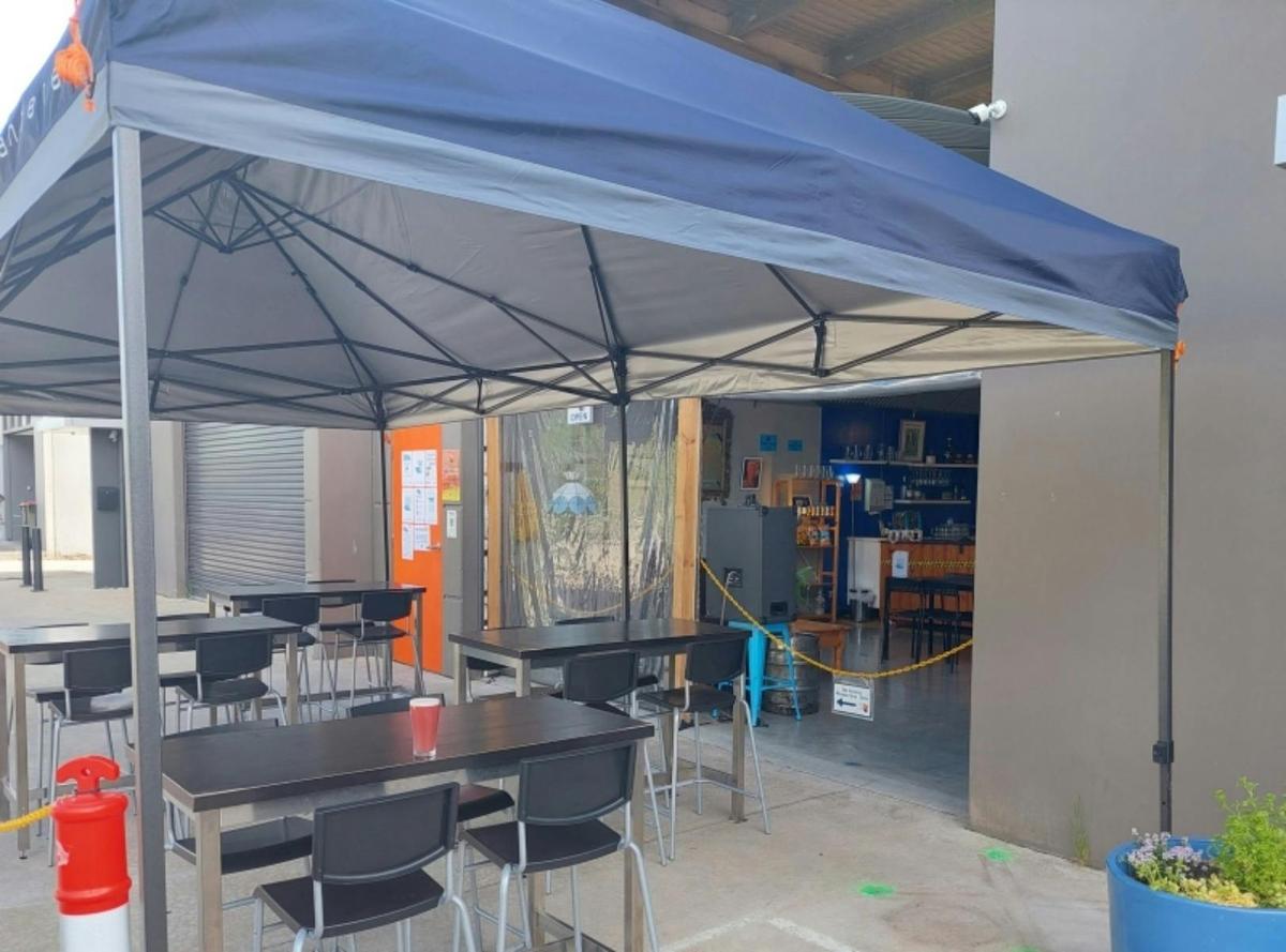 outdoor marquee seating