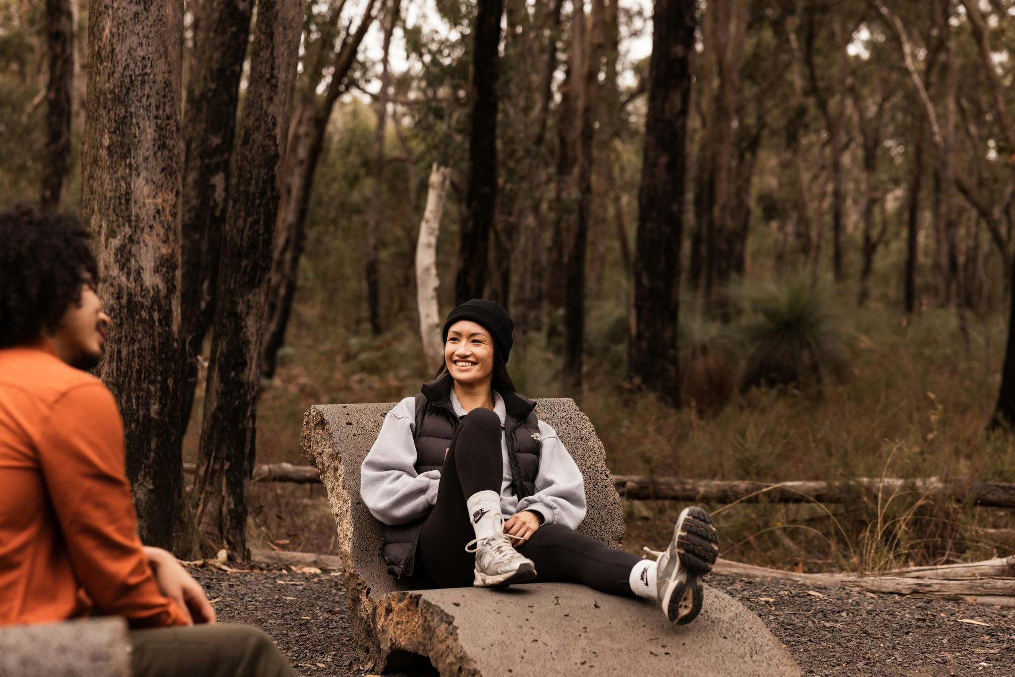 Resting in the forest