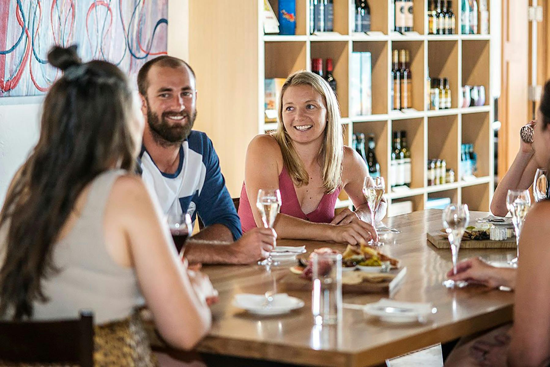 De Bortoli Rutherglen Estate Cellar Door Cheese platter in Cellar Door