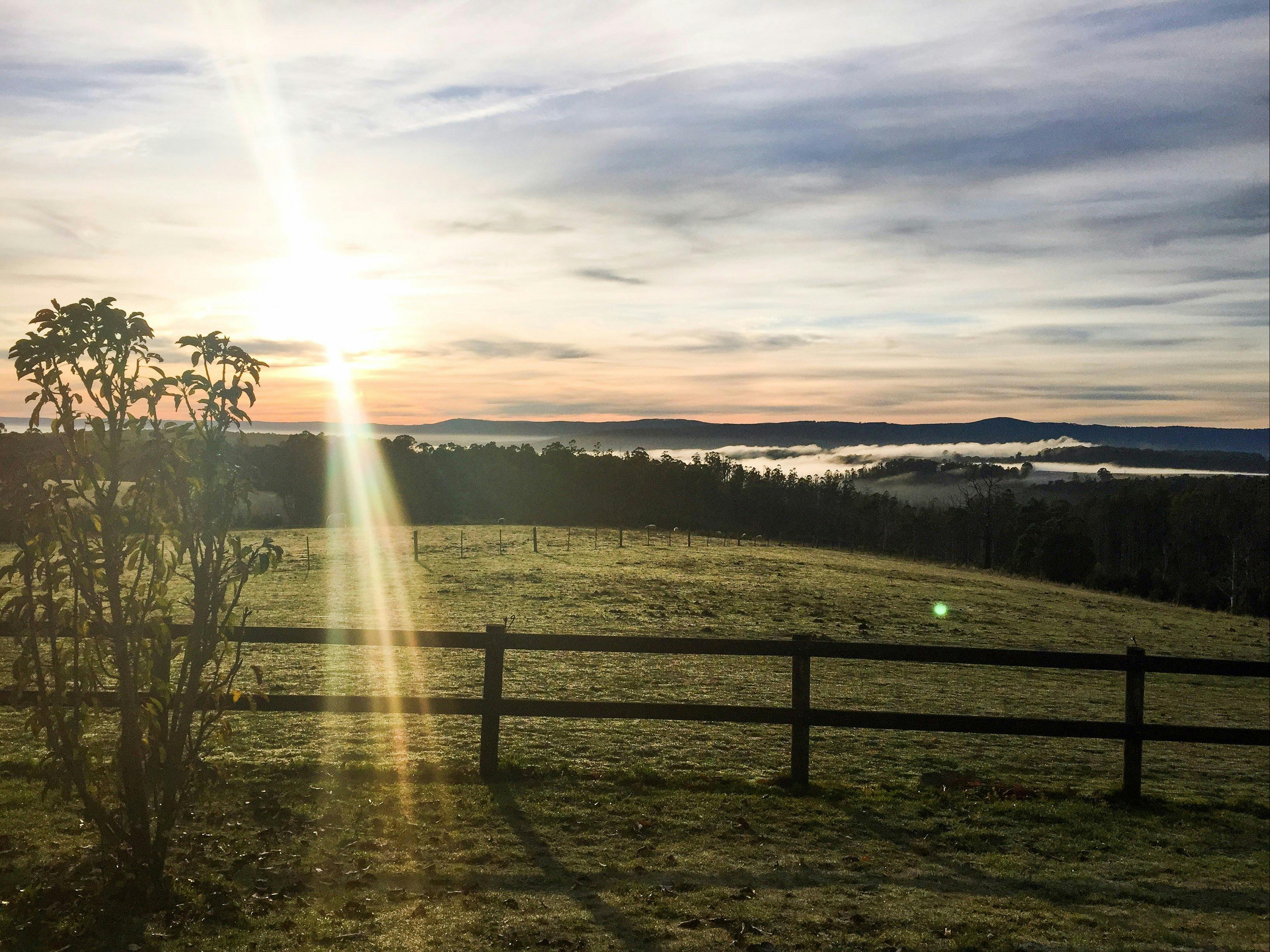 Sunrise over the ranges