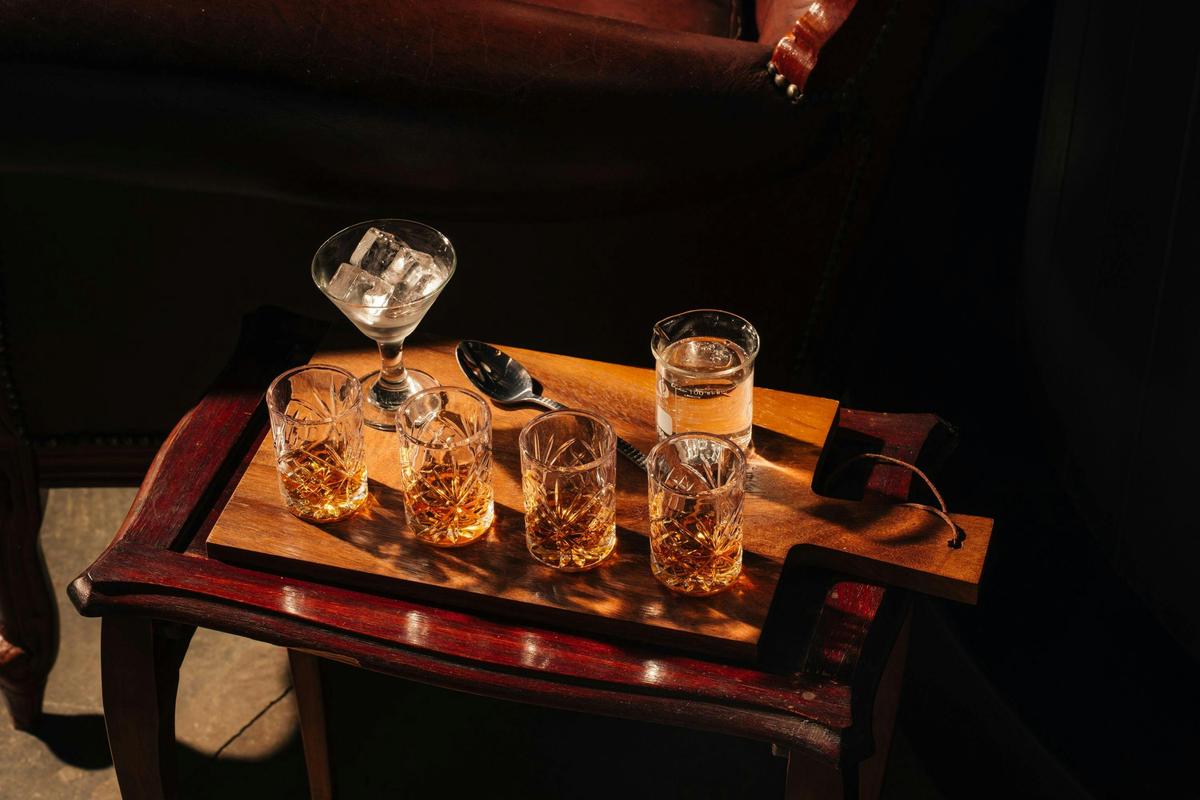 A whisky flight