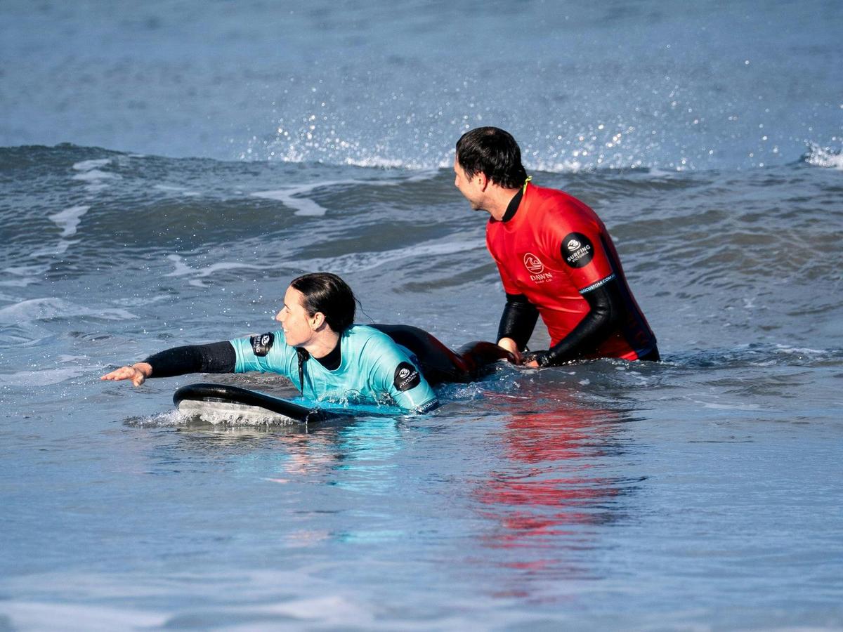 Personalised surf lessons with in-water coaching and support.