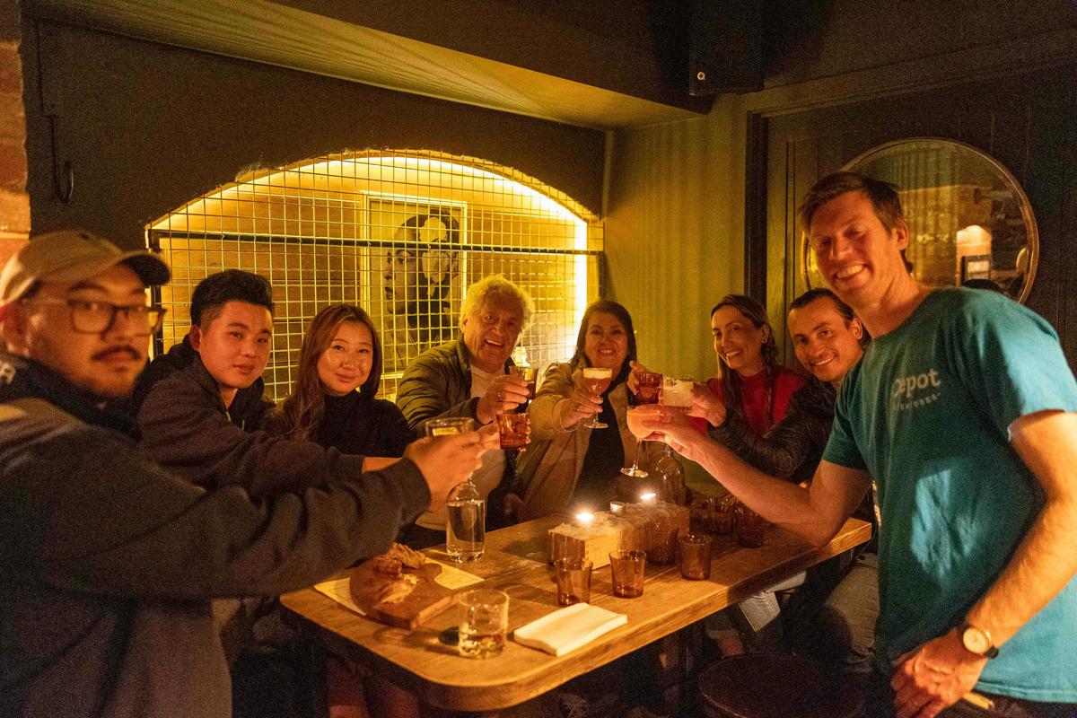 Finishing with a drink on the night bites tour