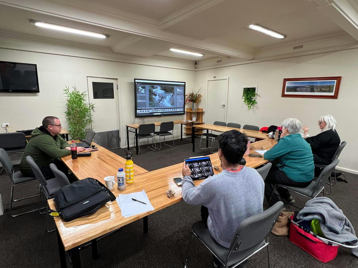 Photo editing session