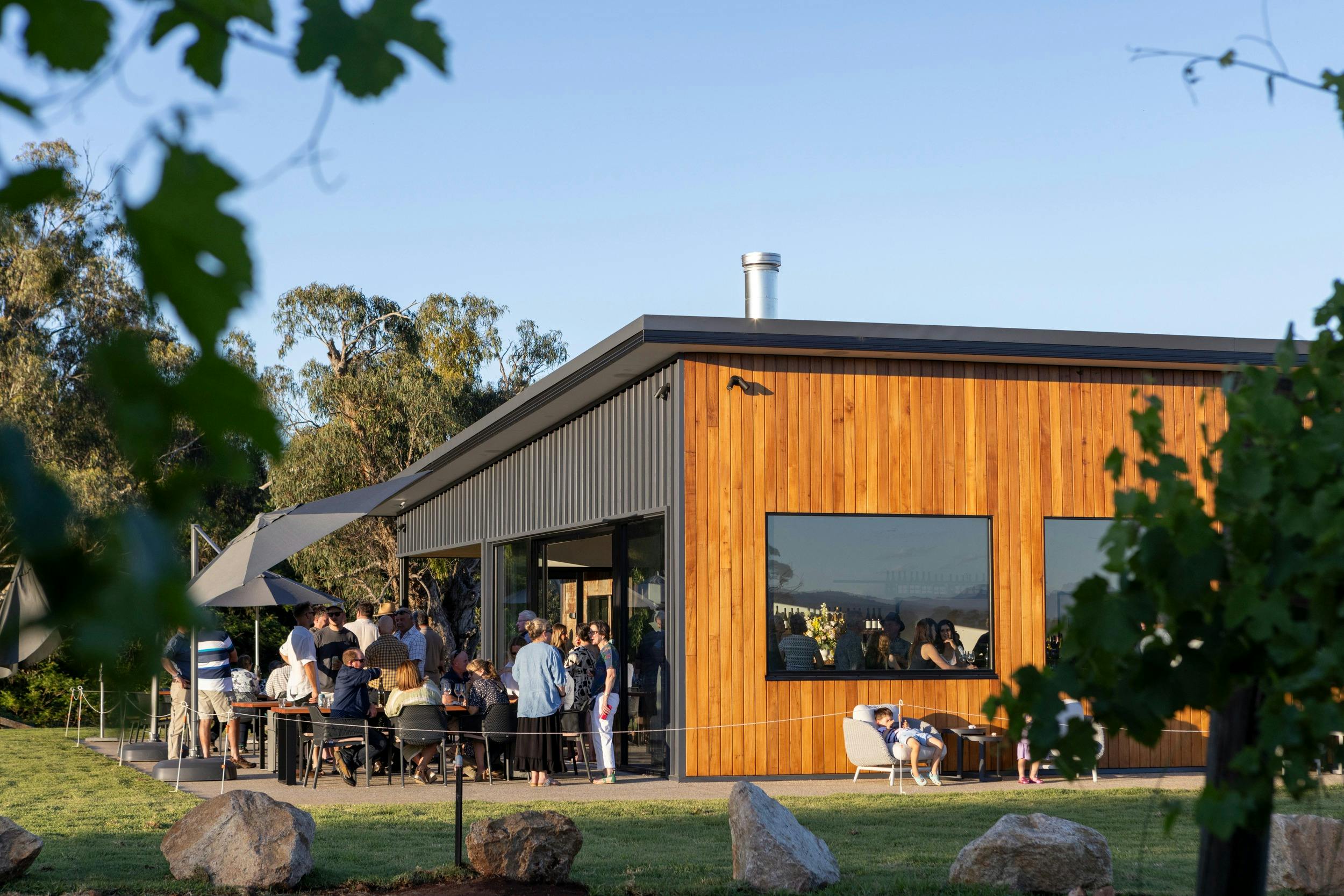 Cellar door outdoor seating