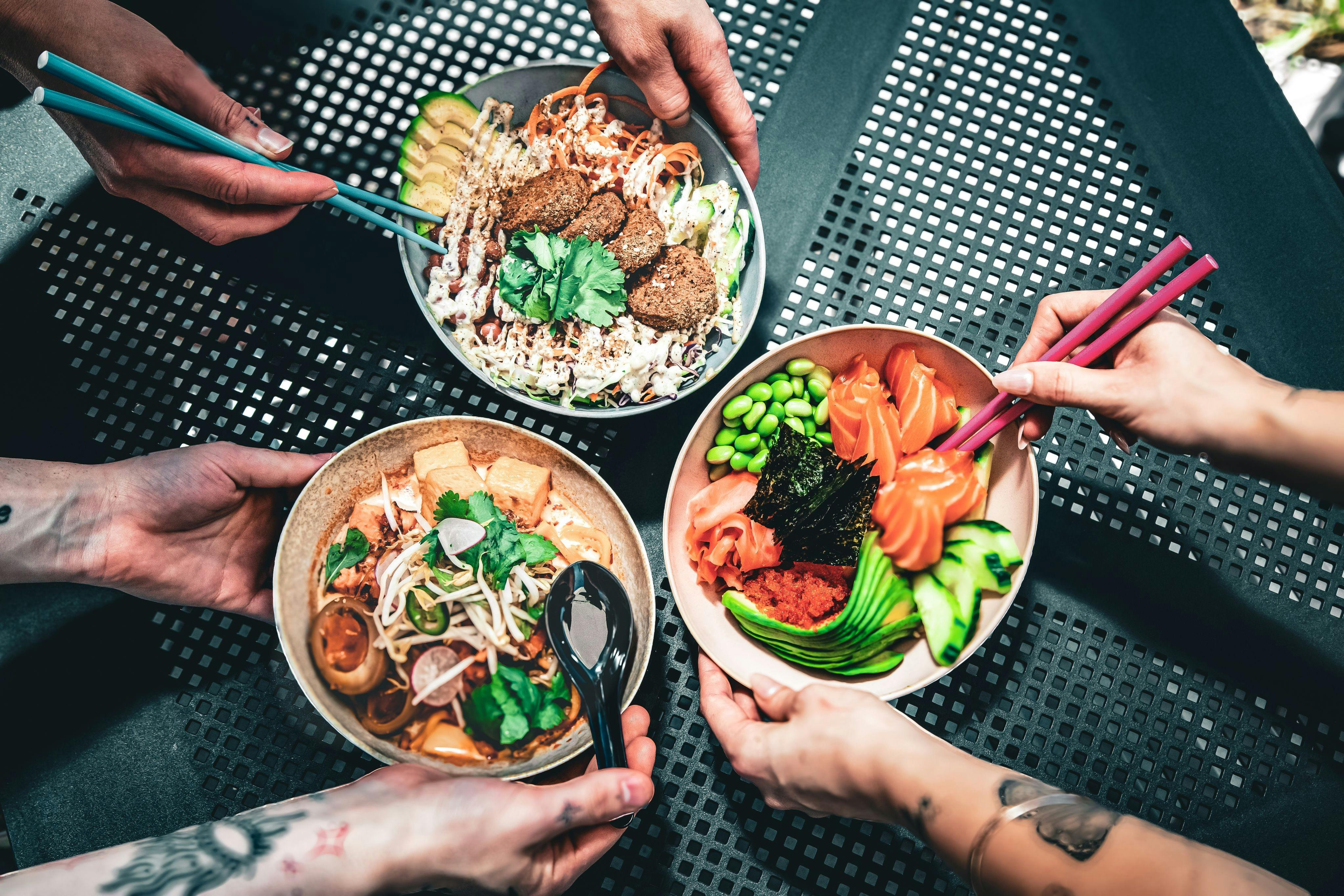 A selection of our famous Poke Bowls